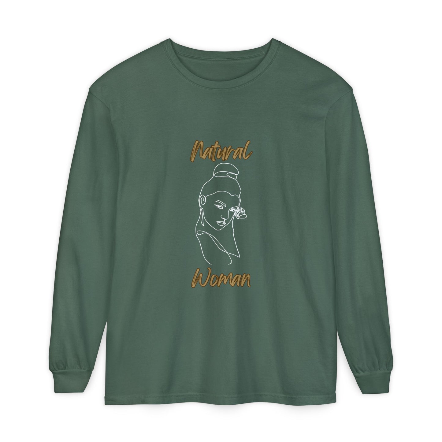 Natural Woman Sassy Bun (WL) Long Sleeve T-Shirt