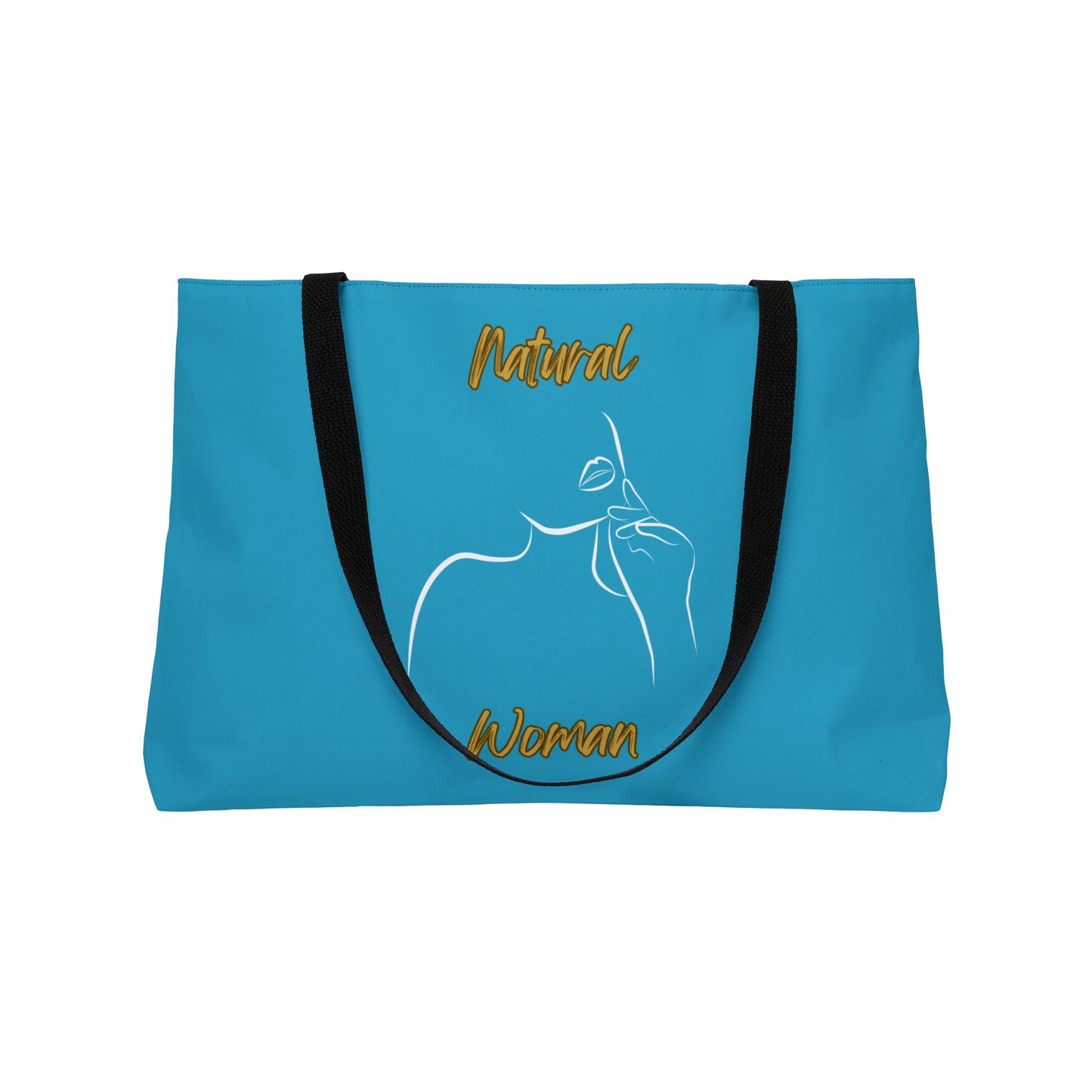 Natural Woman Chin Up (WL) Weekender Tote Bag TURQUOISE