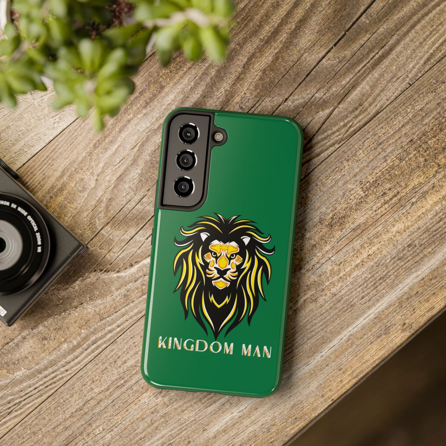 Kingdom Man (White-Gold Label) Tough Phone Case DARK GREEN