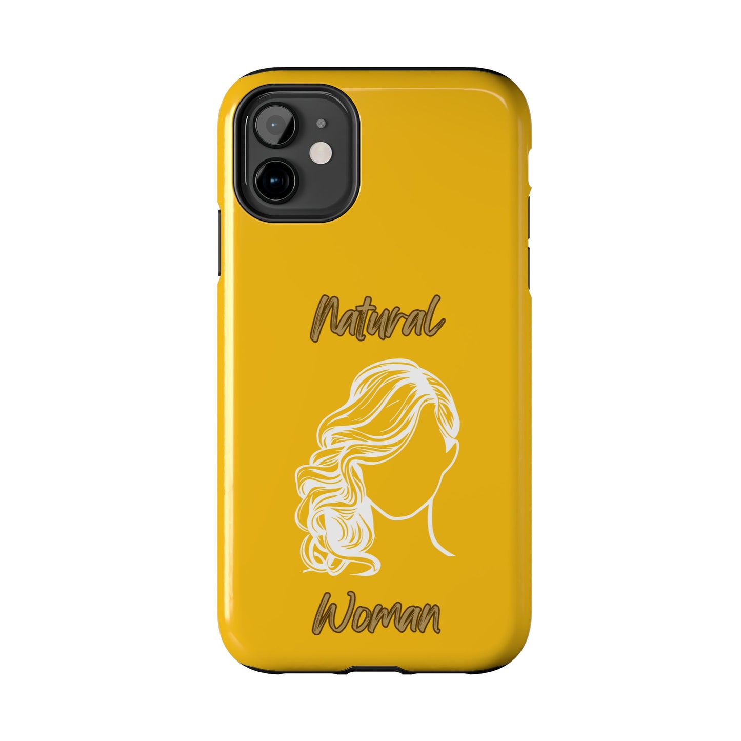 Natural Woman Long Curl (WL)Tough Phone Cases YELLOW