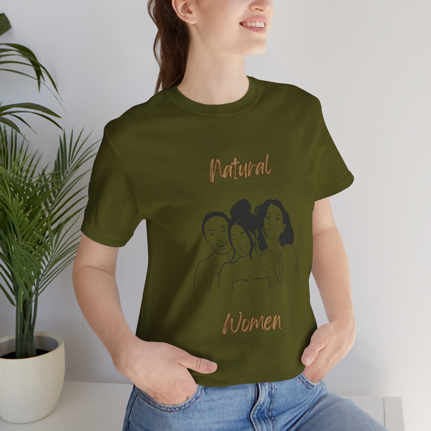 Natural Woman Laughing Friends (BL) Short Sleeve T-Shirt