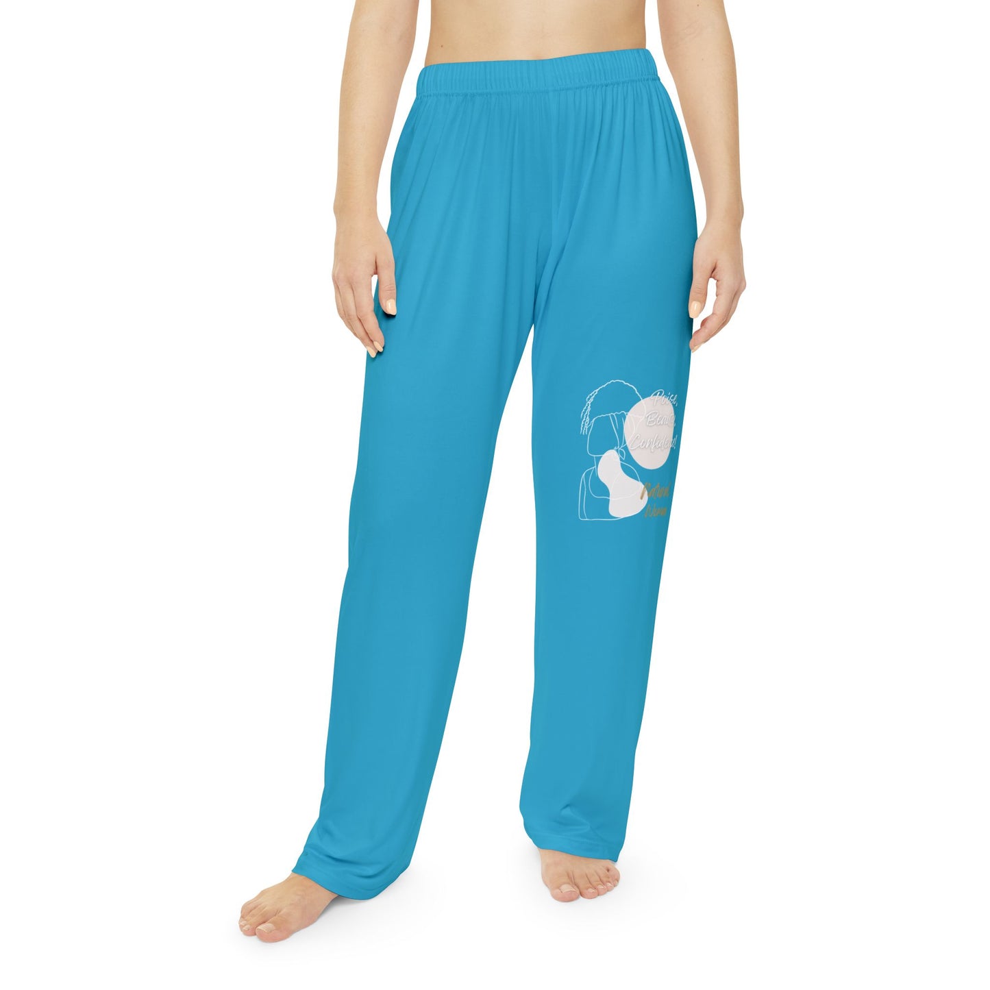 Natural Woman Puff (BL) Women's Pajama Pants TURQUOISE