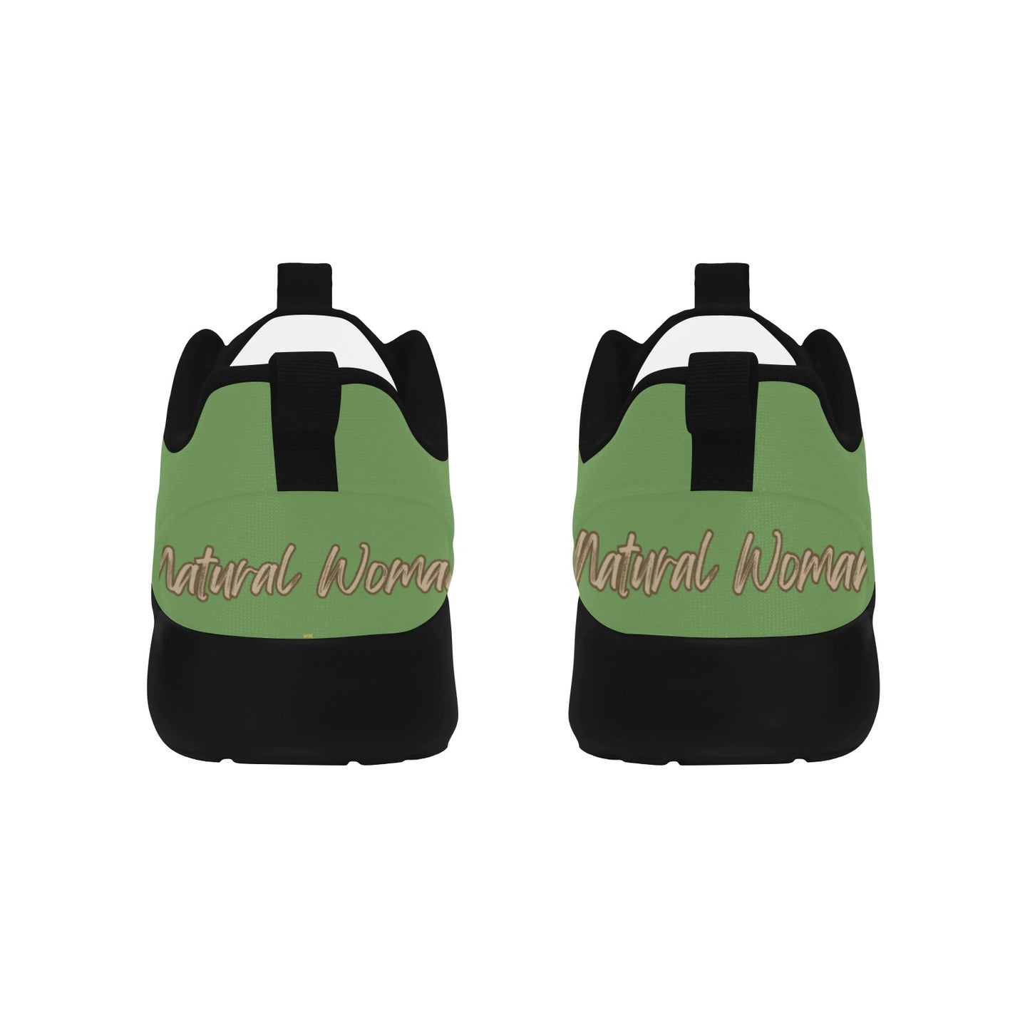 Natural Woman PRAY (BL) GREEN w/ Black Sole Sneakers