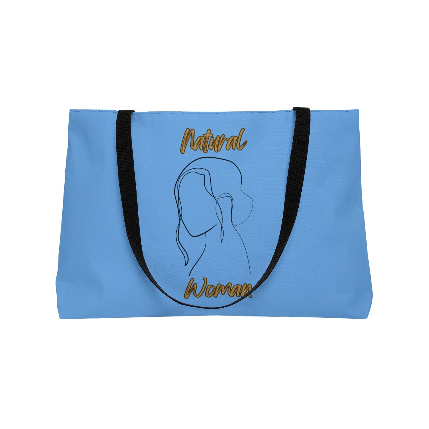 Natural Woman Hanging Hair (BL) Weekender Tote Bag LIGHT BLUE