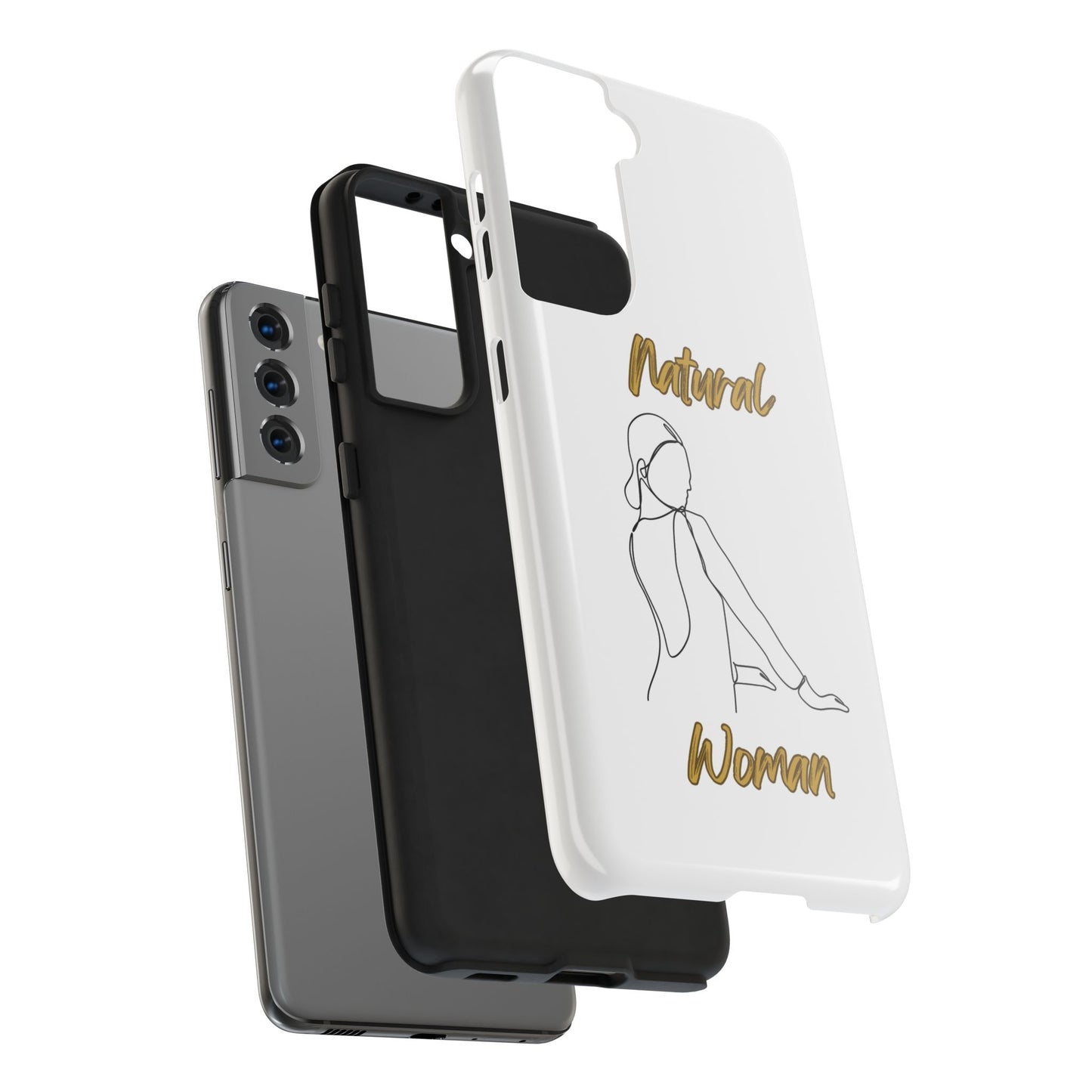 Natural Woman Hands Free (BL)Tough Phone Cases WHITE