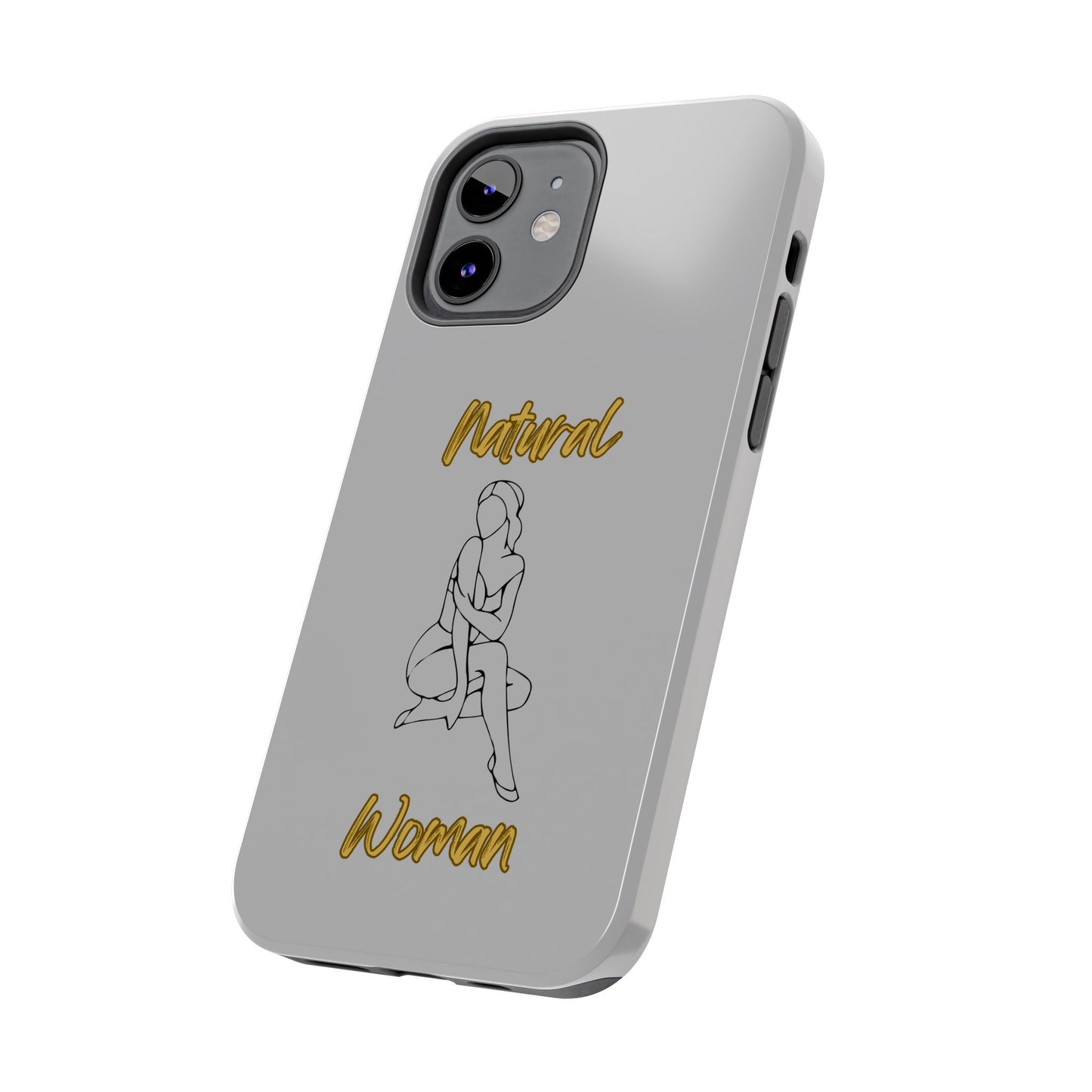 Natural Woman Shoulder Action (BL)Tough Phone Cases LIGHT GREY