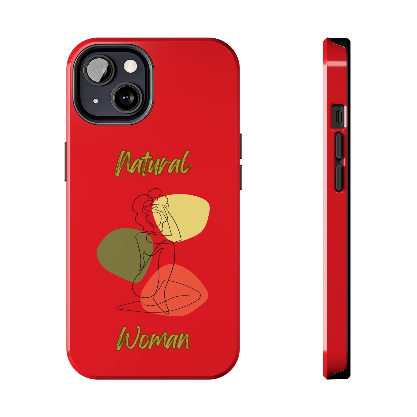 Natural Woman Colorful Pose (BL)Tough Phone Cases RED
