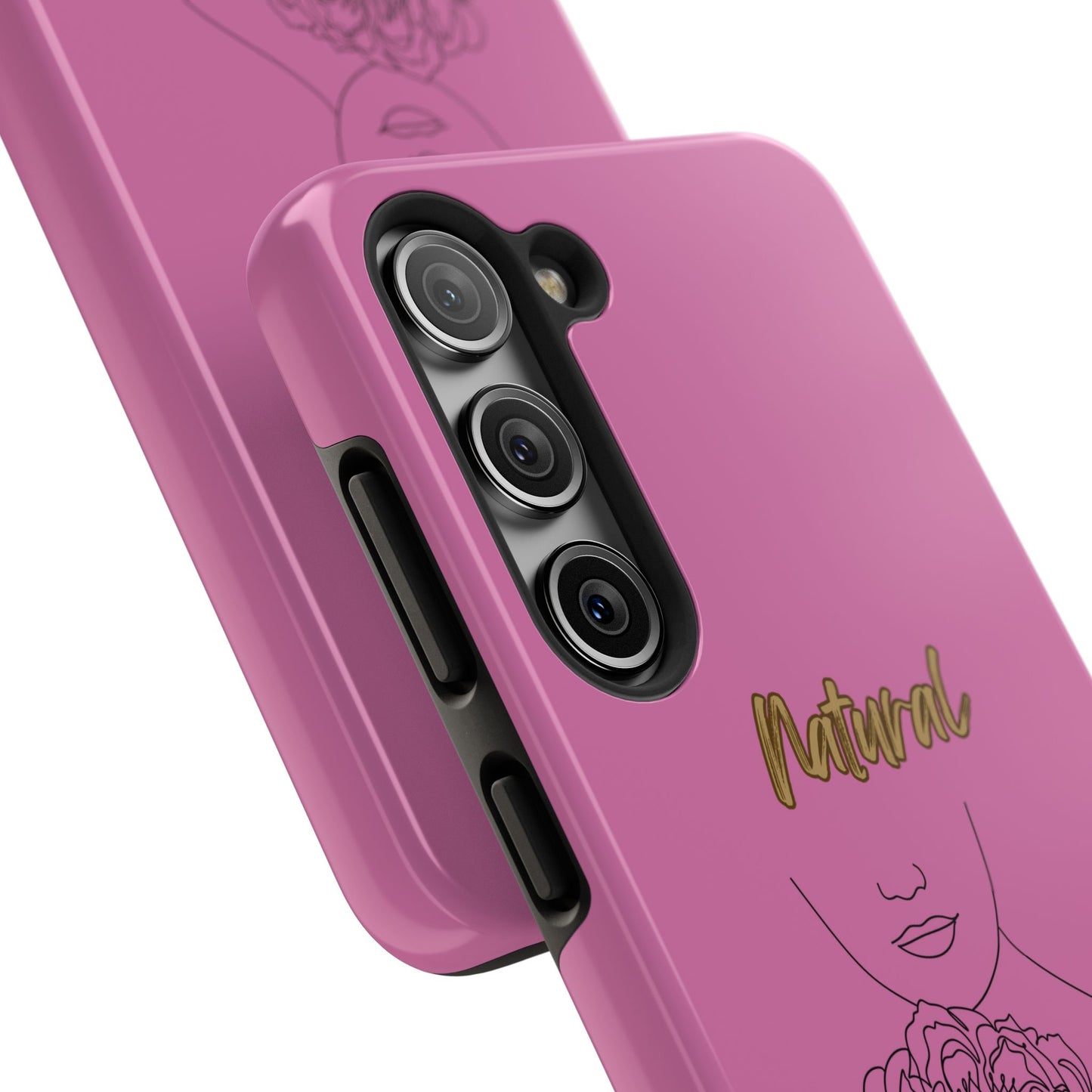 Natural Woman Kissed Flower (BL)Tough Phone Cases LIGHT PINK