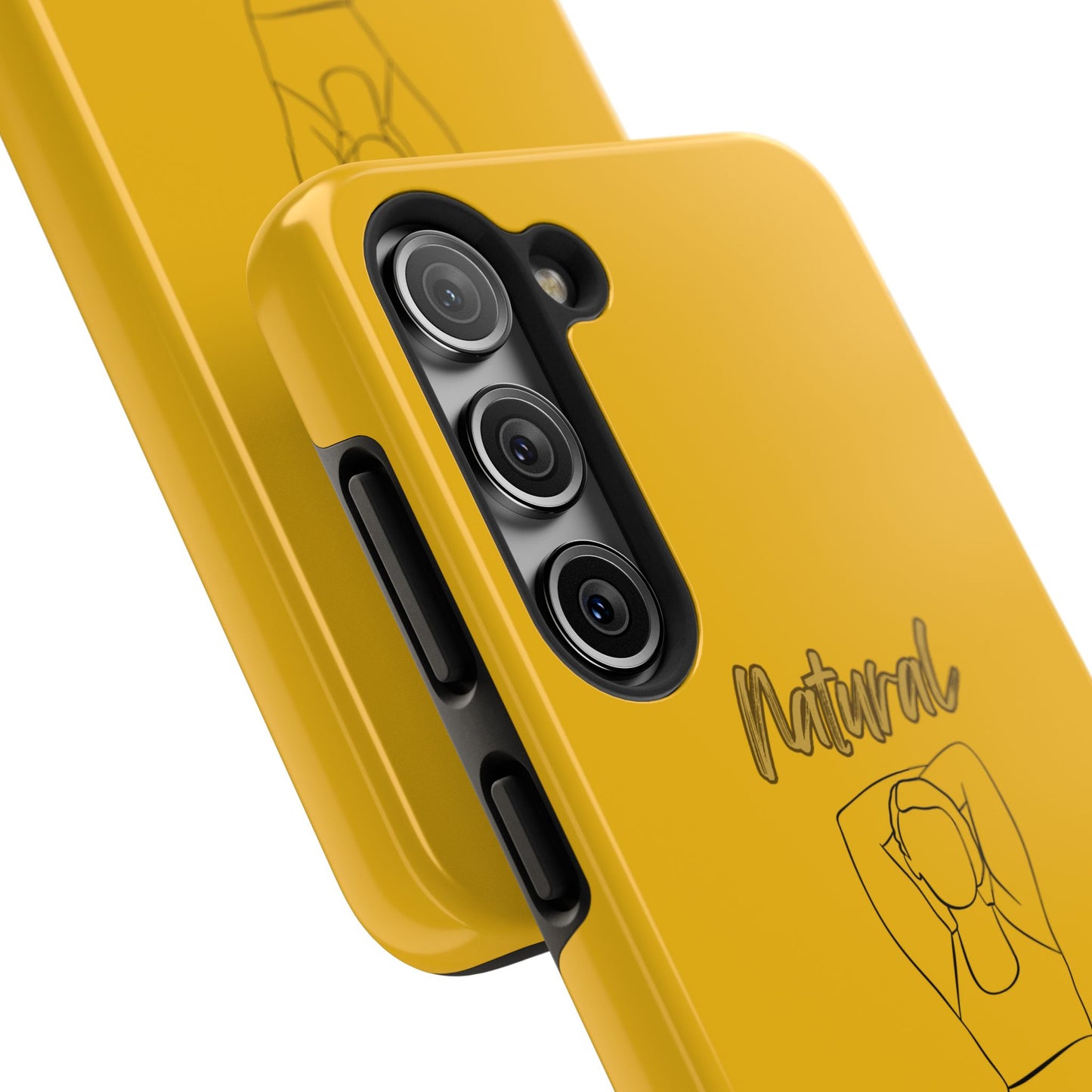 Natural Woman I Love Me (BL)Tough Phone Cases YELLOW