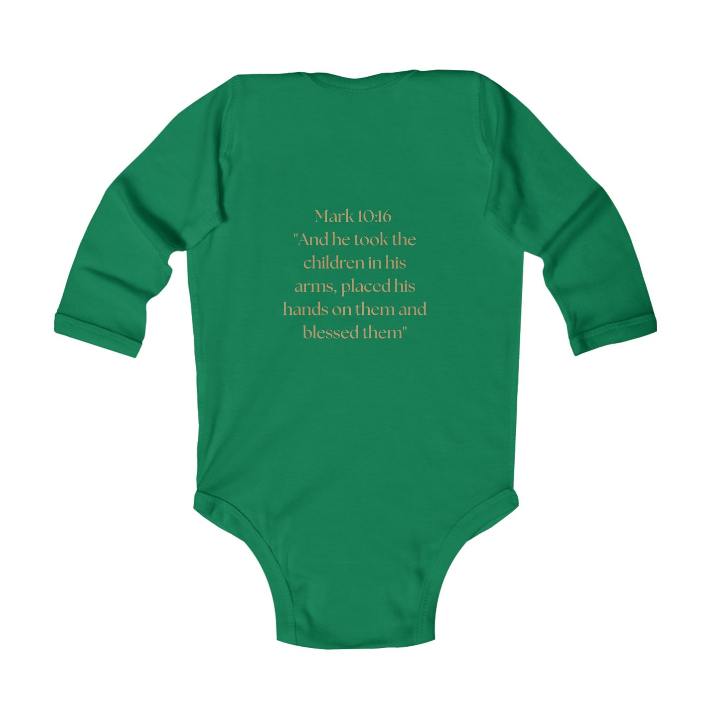 Baby/Toddler Kingdom Mark 10:16 Long Sleeve Bodysuit