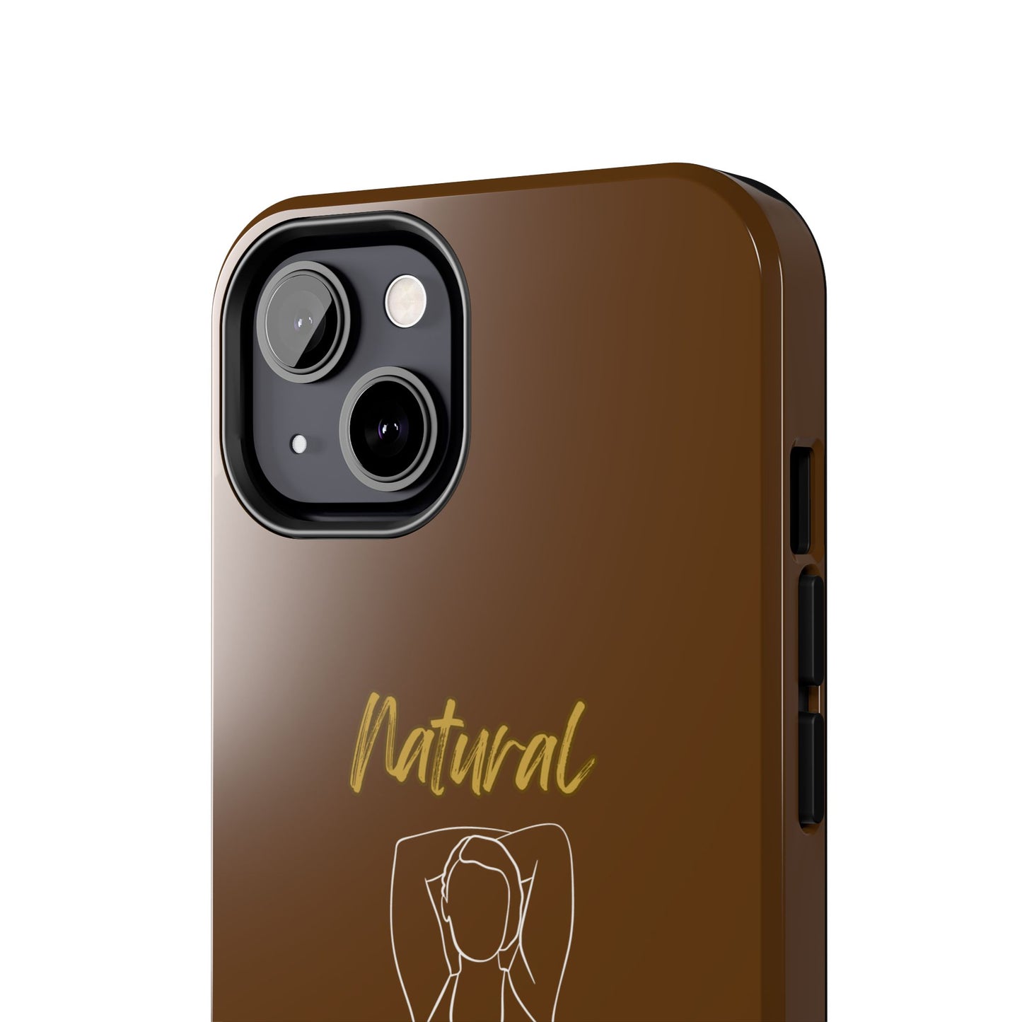 Natural Woman I Love Me (WL)Tough Phone Cases BROWN