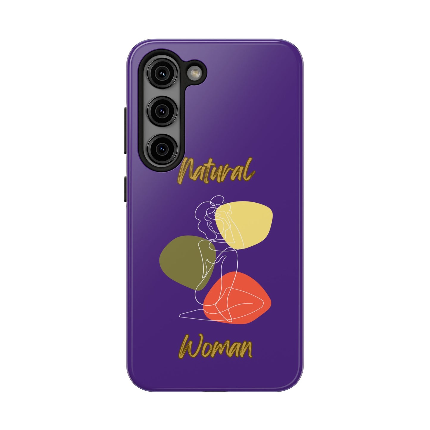 Natural Woman Colorful Pose (WL)Tough Phone Cases PURPLE