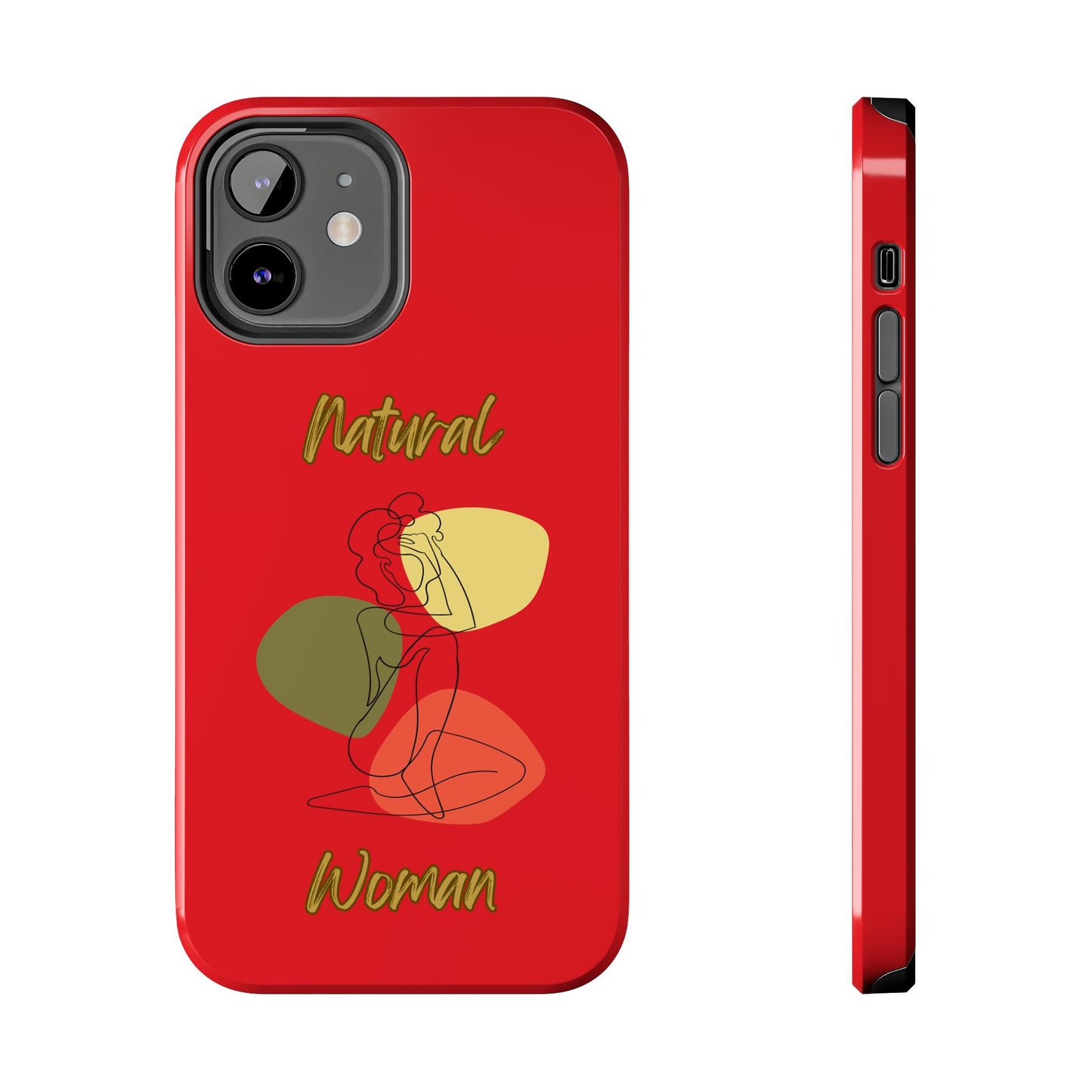 Natural Woman Colorful Pose (BL)Tough Phone Cases RED