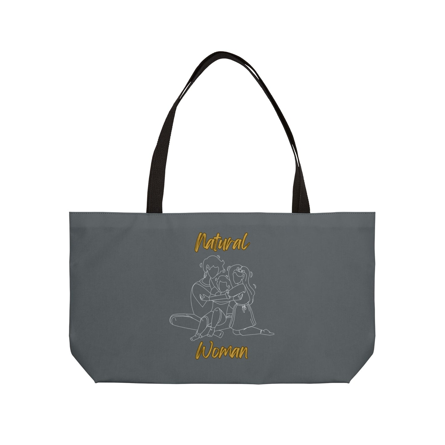 Natural Woman Bear Hugs (WL) Weekender Tote Bag DARK GREY