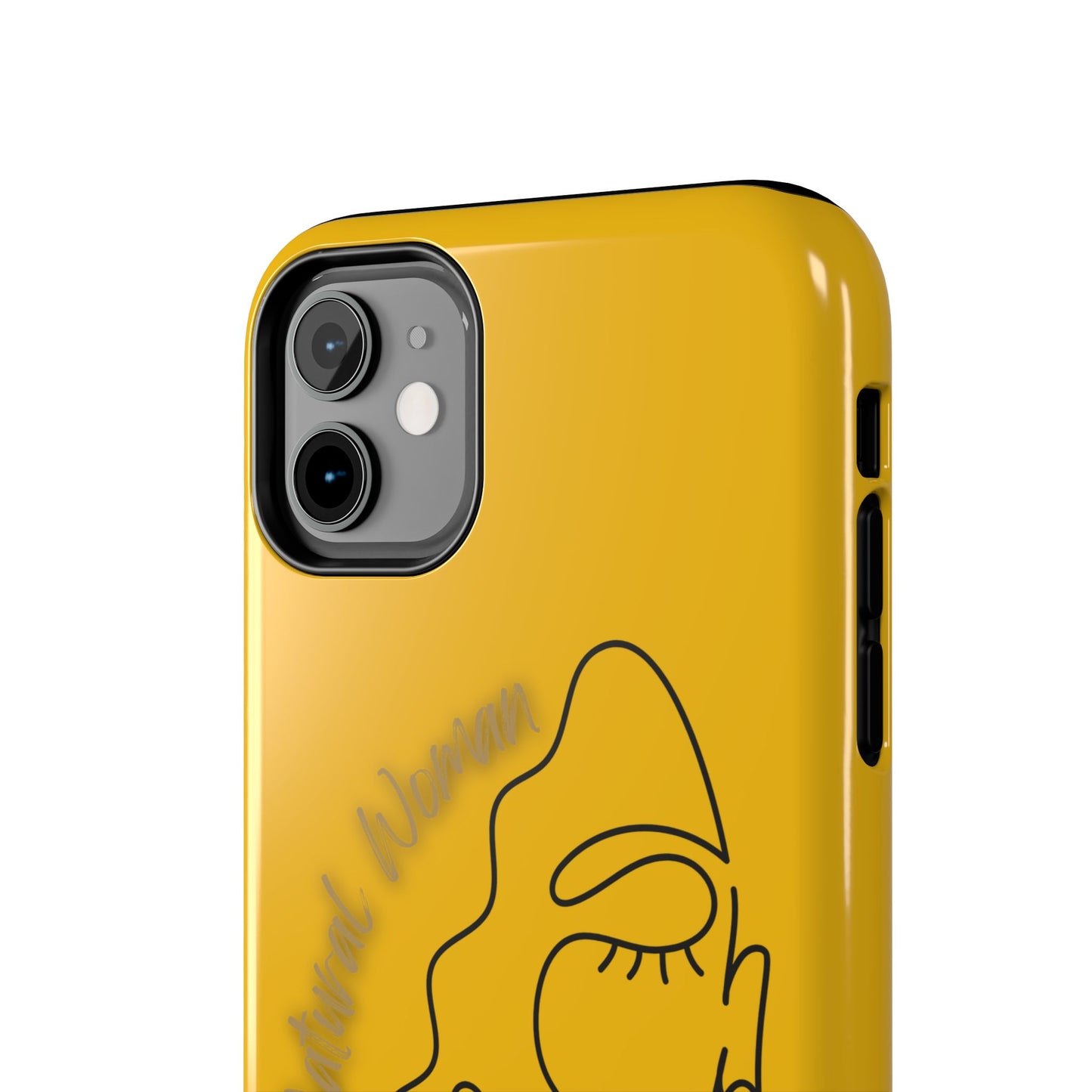 Natural Woman Half Face (BL)Tough Phone Case YELLOW