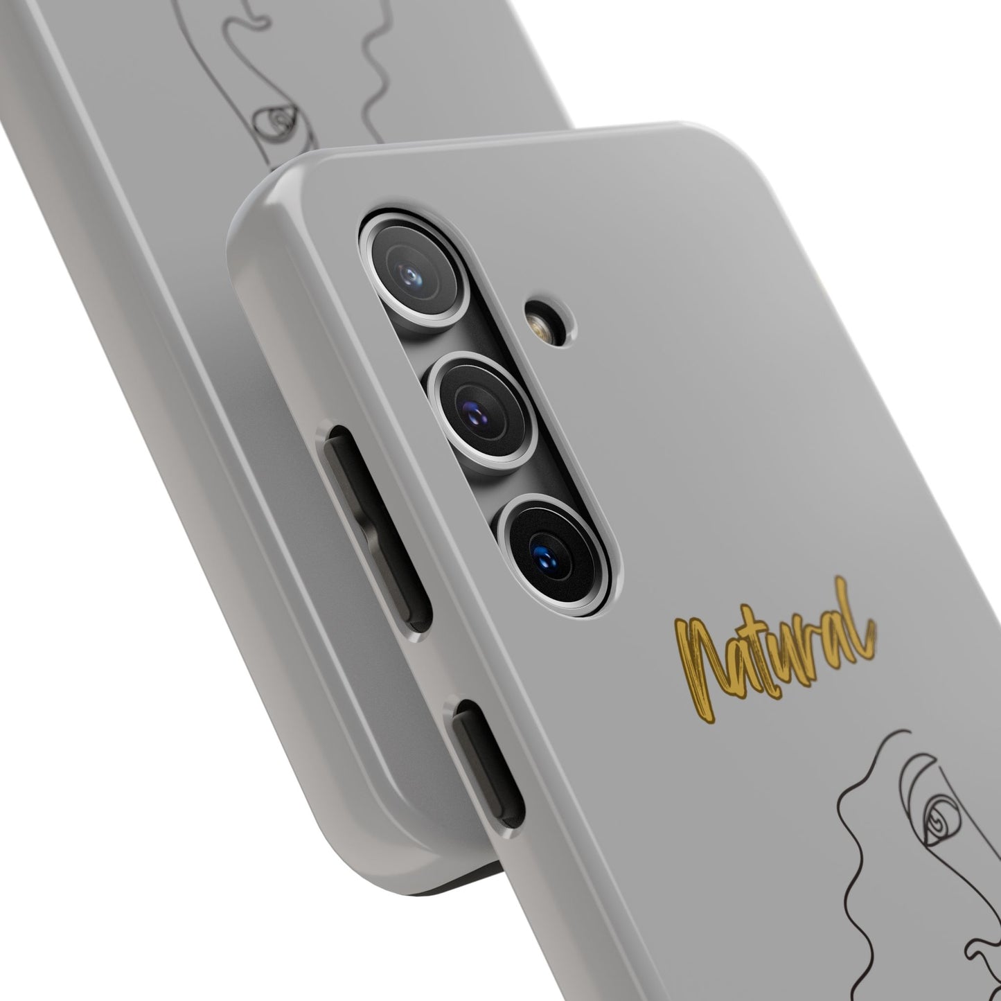 Natural Woman Peekaboo (BL)Tough Phone Cases LIGHT GREY
