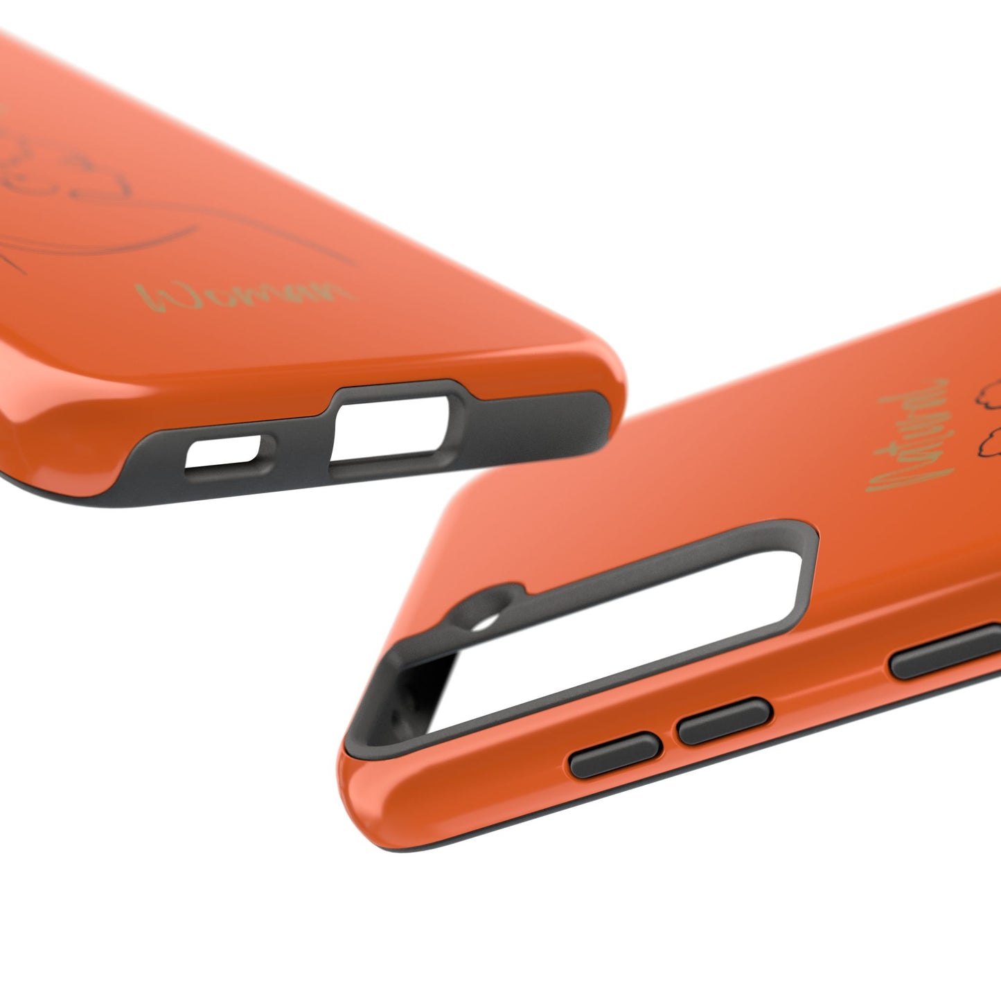 Natural Woman Twists (BL) Tough Phone Cases ORANGE