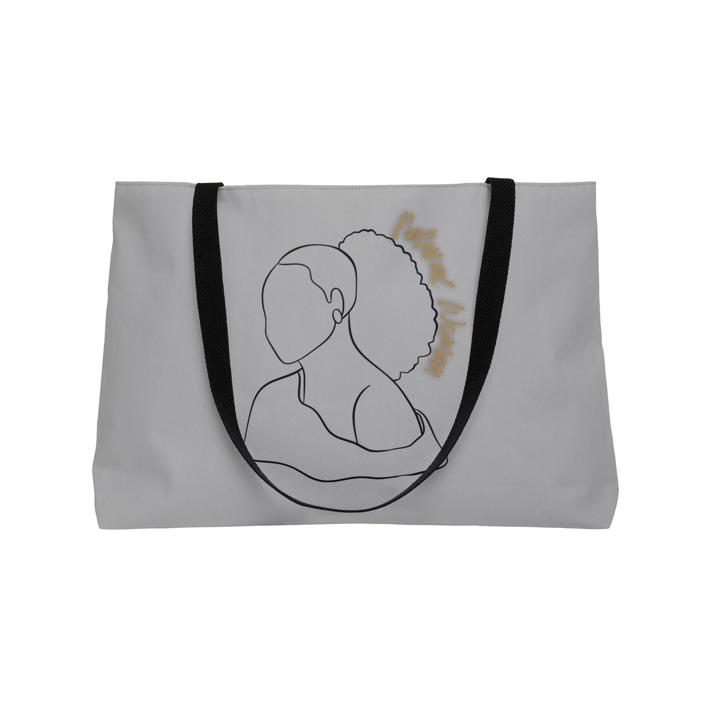 Natural Woman Behind Head (BL) Weekender Tote Bag LIGHT GREY