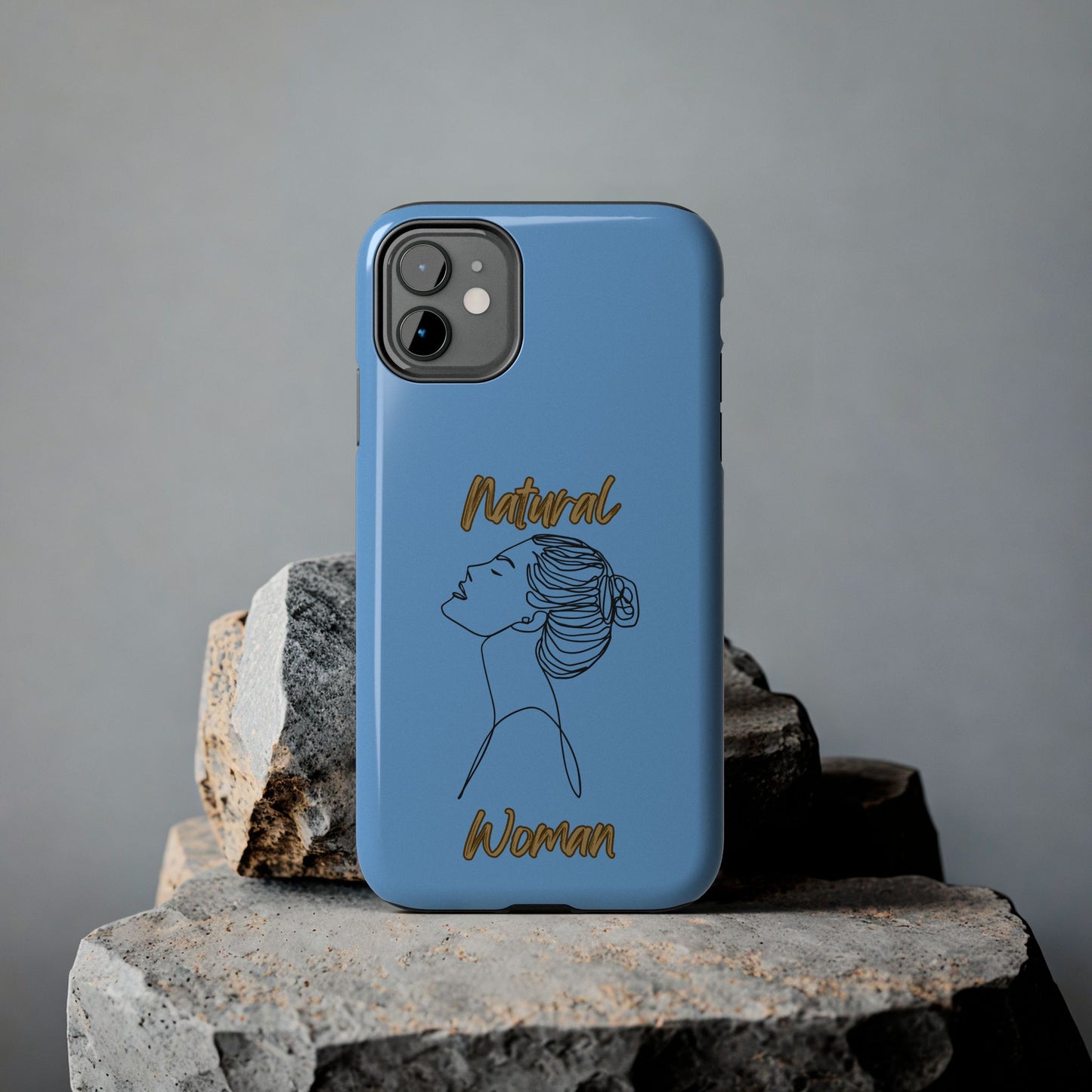 Natural Woman Wet Bun (BL) Tough Phone Cases LIGHT BLUE