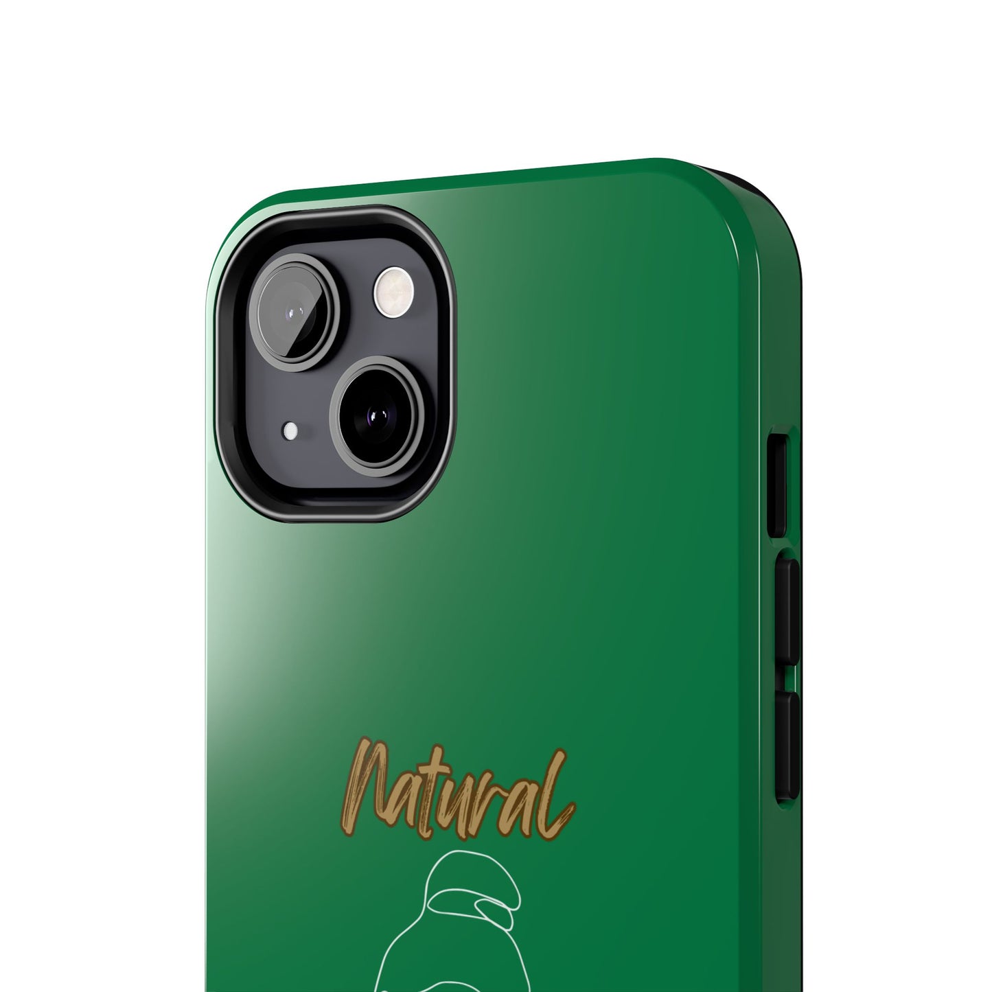 Natural Woman Sassy Bun (WL) Tough Phone Cases DARK GREEN