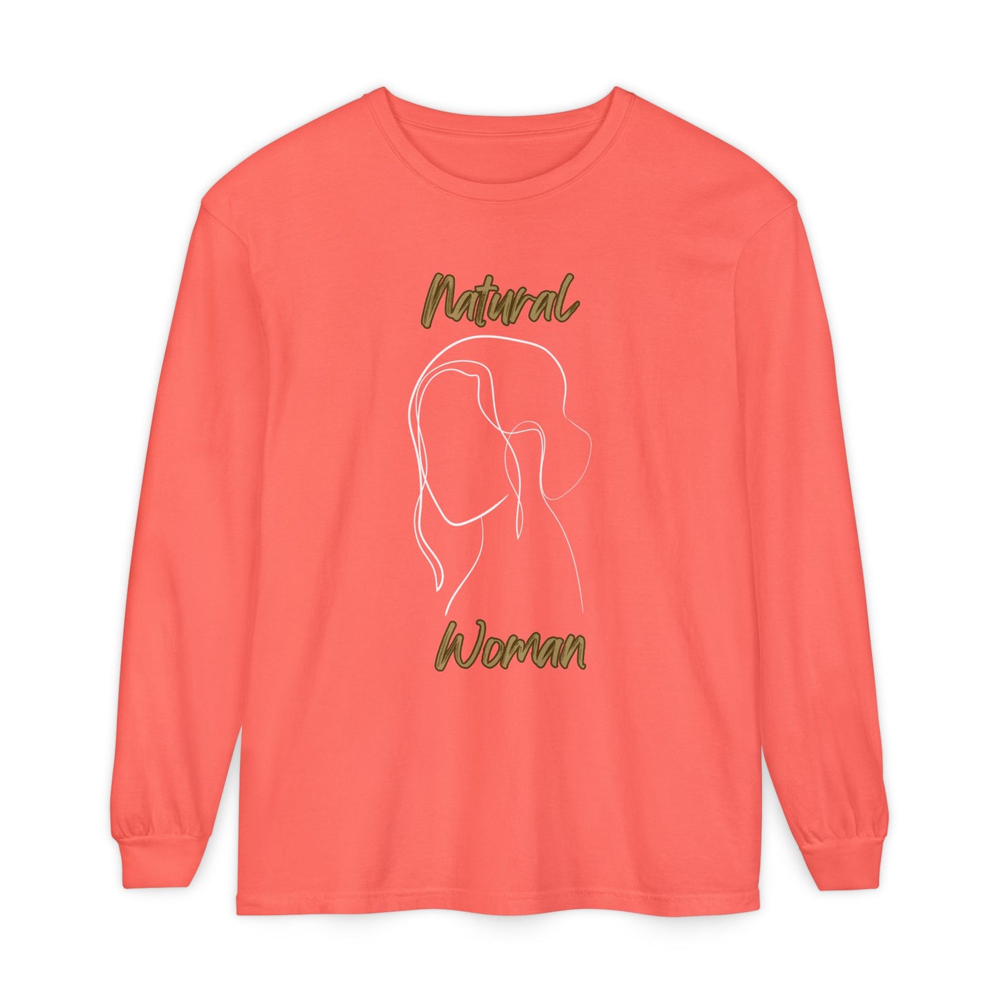 Natural Woman Hanging Hair (WL)  Long Sleeve T-Shirt