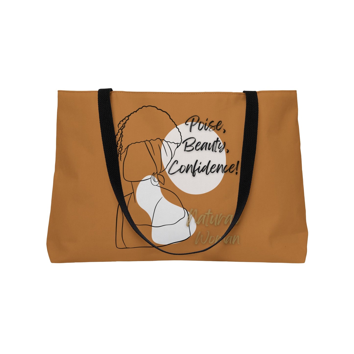 Natural Woman Puff (BL) Weekender Tote Bag LIGHT BROWN