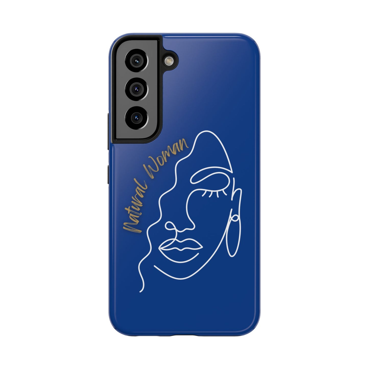 Natural Woman Half Face (WL)Tough Phone Case DARK BLUE