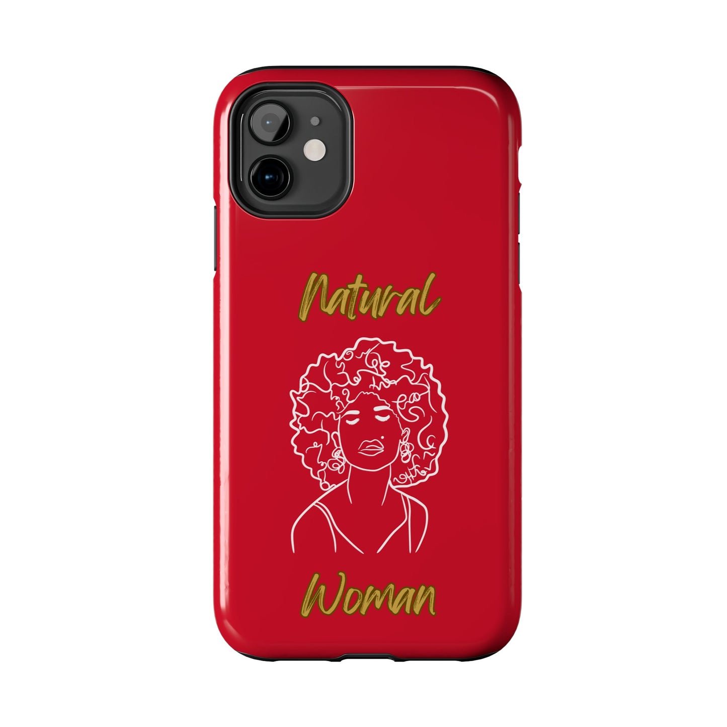 Natural Woman All About Me (WL)Tough Phone Cases DARK RED