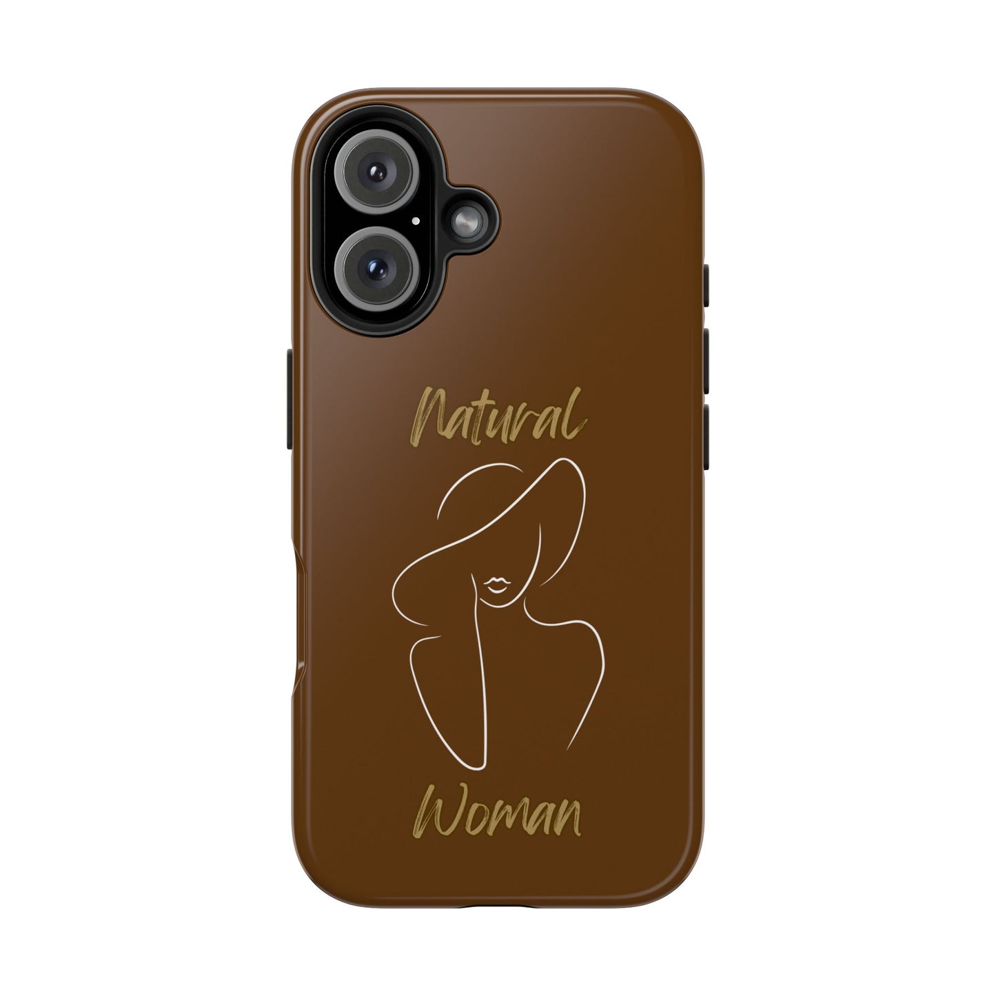 Natural Woman Sun Hat (WL) Tough Phone Cases BROWN