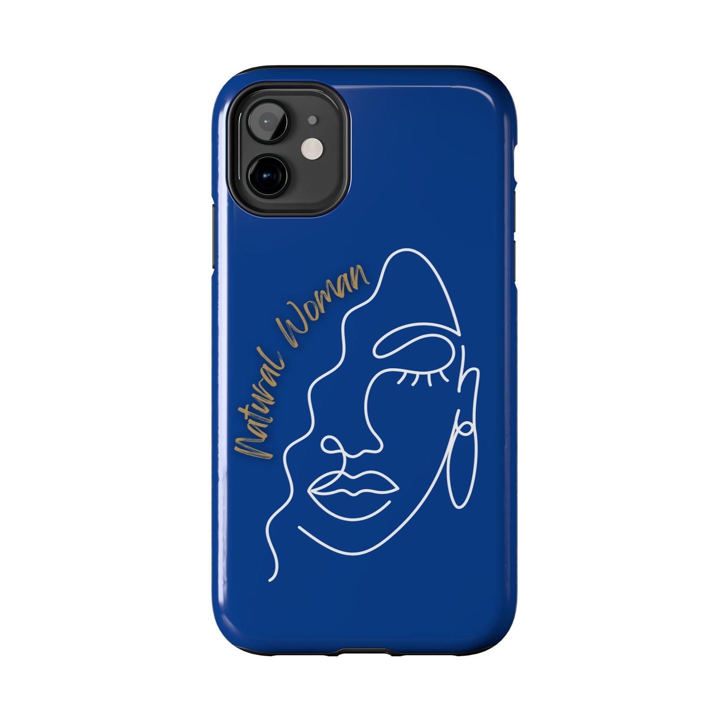 Natural Woman Half Face (WL)Tough Phone Case DARK BLUE