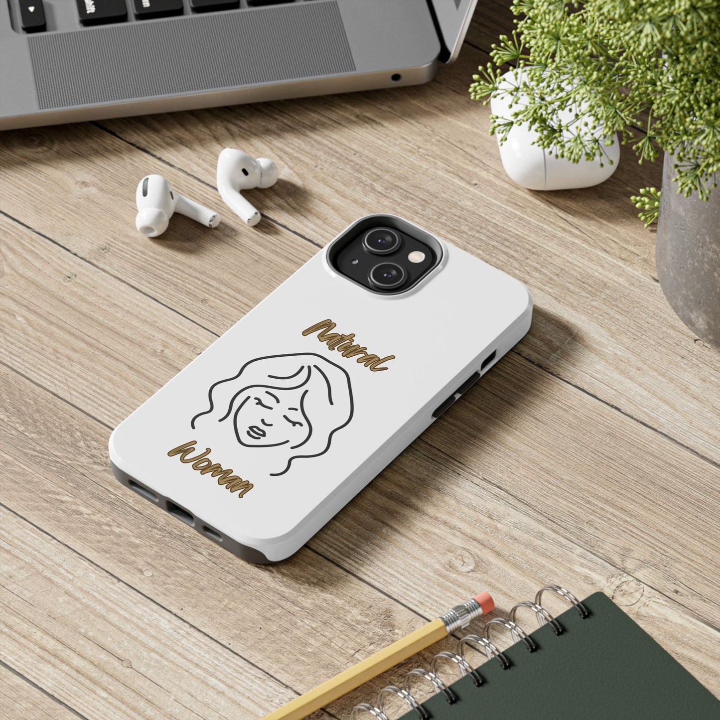 Natural Woman Modest (BL)Tough Phone Cases WHITE