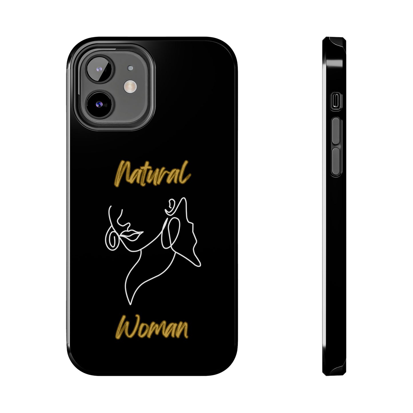 Natural Woman Lips (WL)Tough Phone Cases BLACK