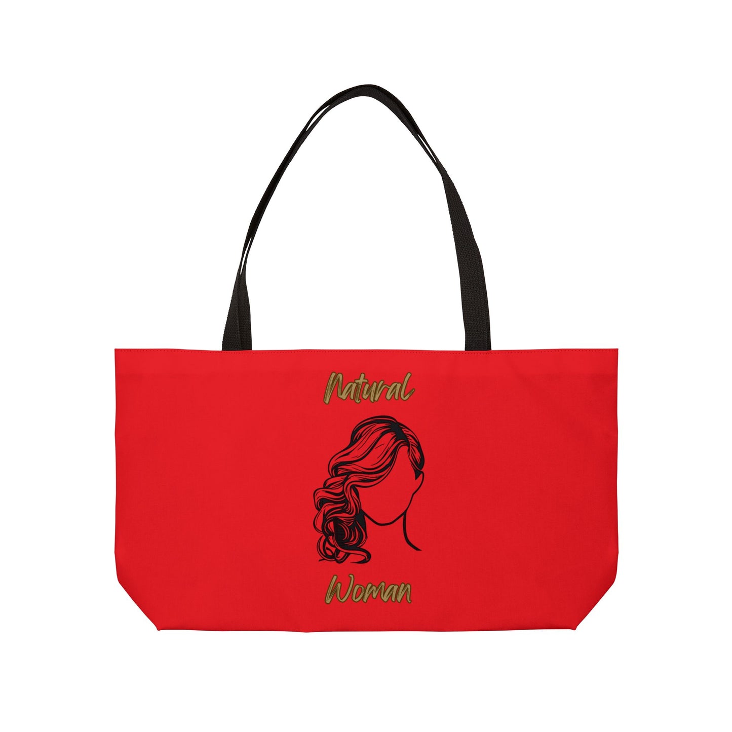 Natural Woman Long Curl (BL) Weekender Tote Bag RED