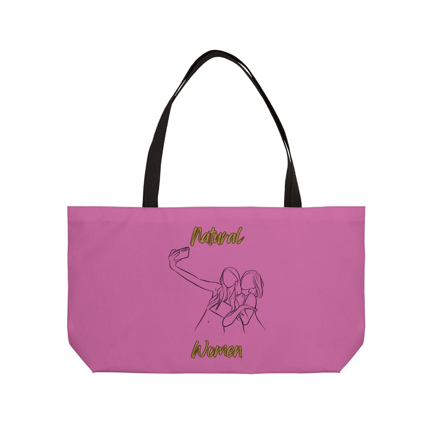 Natural Women Friends Selfie (BL) Weekender Tote Bag LIGHT PINK