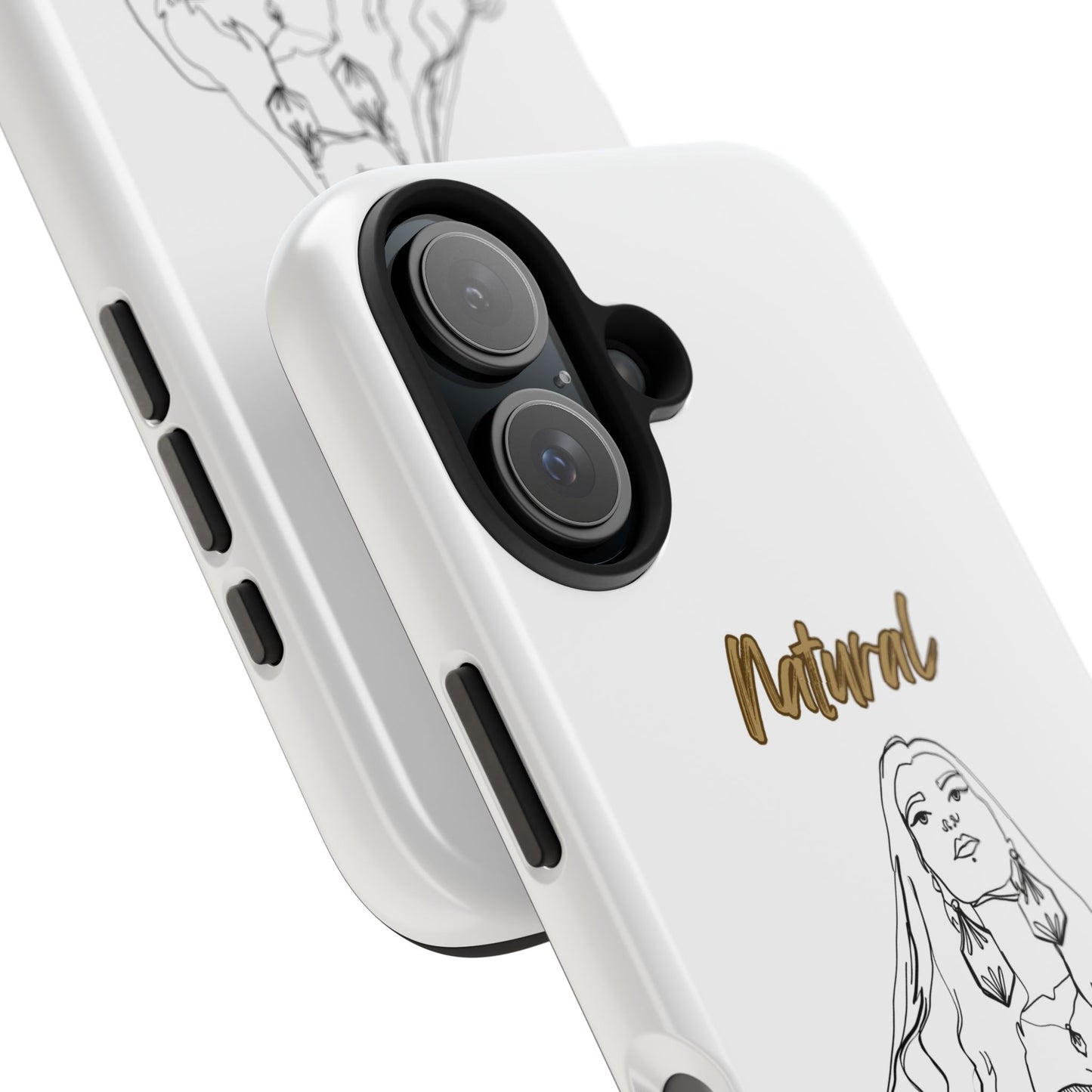 Natural Woman Thinking (BL)Tough Phone Cases WHITE