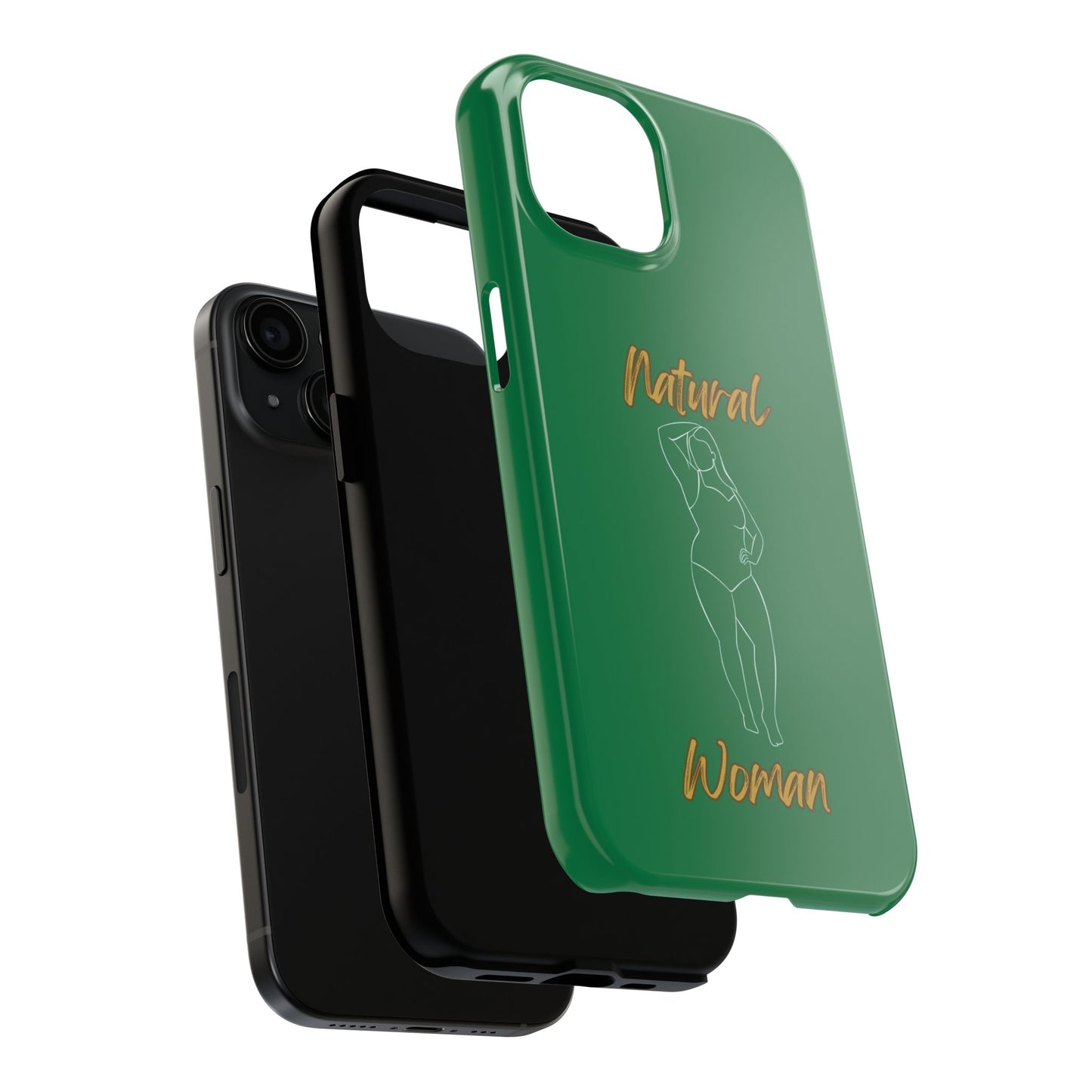 Natural Woman Looking Good (WL)Tough Phone Cases DARK GREEN
