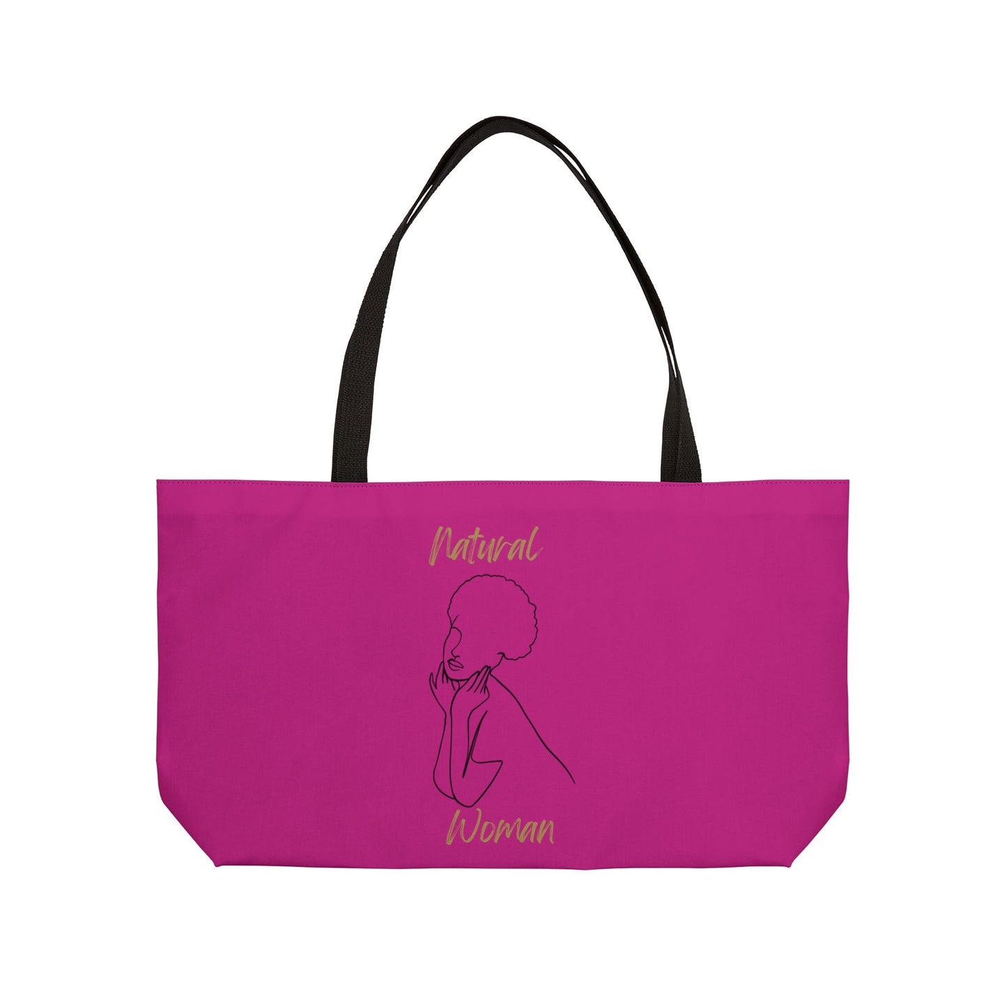 Natural Woman Cute Afro (BL) Weekender Tote Bag PINK