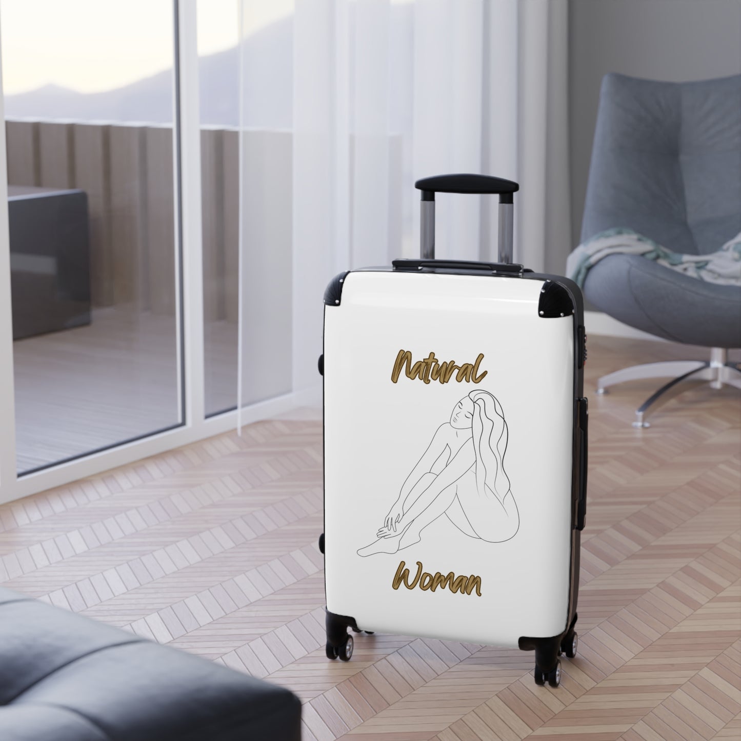 Natural Woman Beauty (BL) Suitcase WHITE
