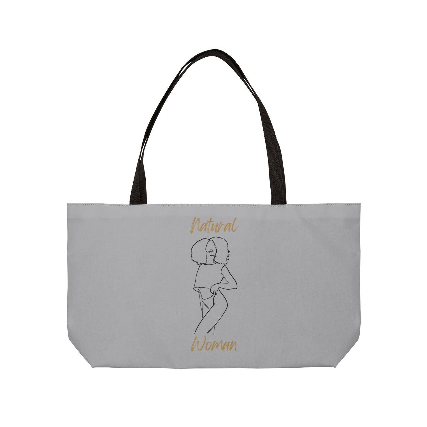 Natural Woman Pose (BL) Weekender Tote Bag LIGHT GREY