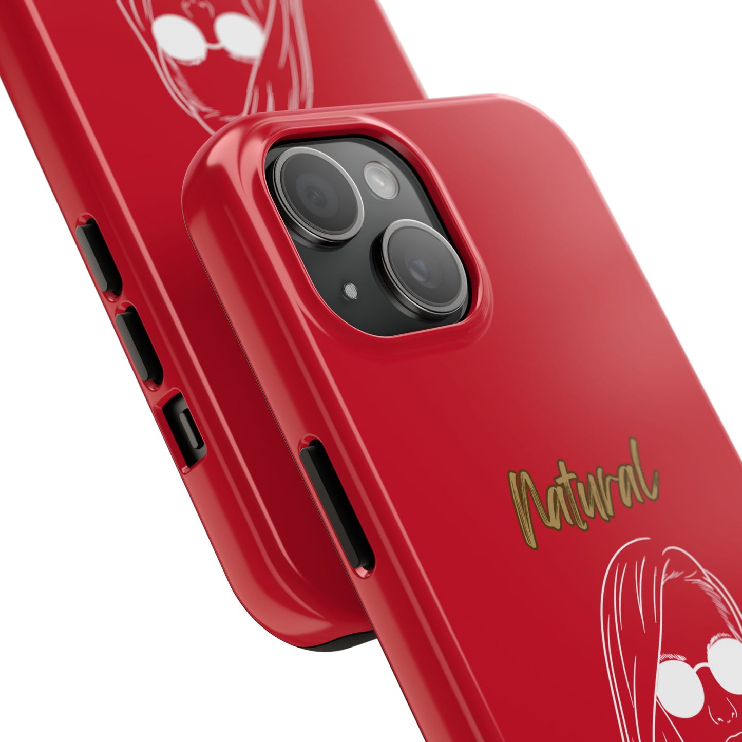 Natural Woman Shades (WL)Tough Phone Cases DARK RED