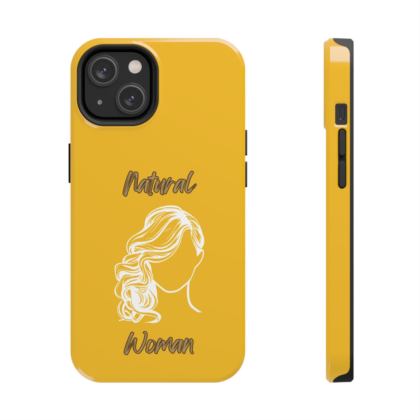 Natural Woman Long Curl (WL)Tough Phone Cases YELLOW