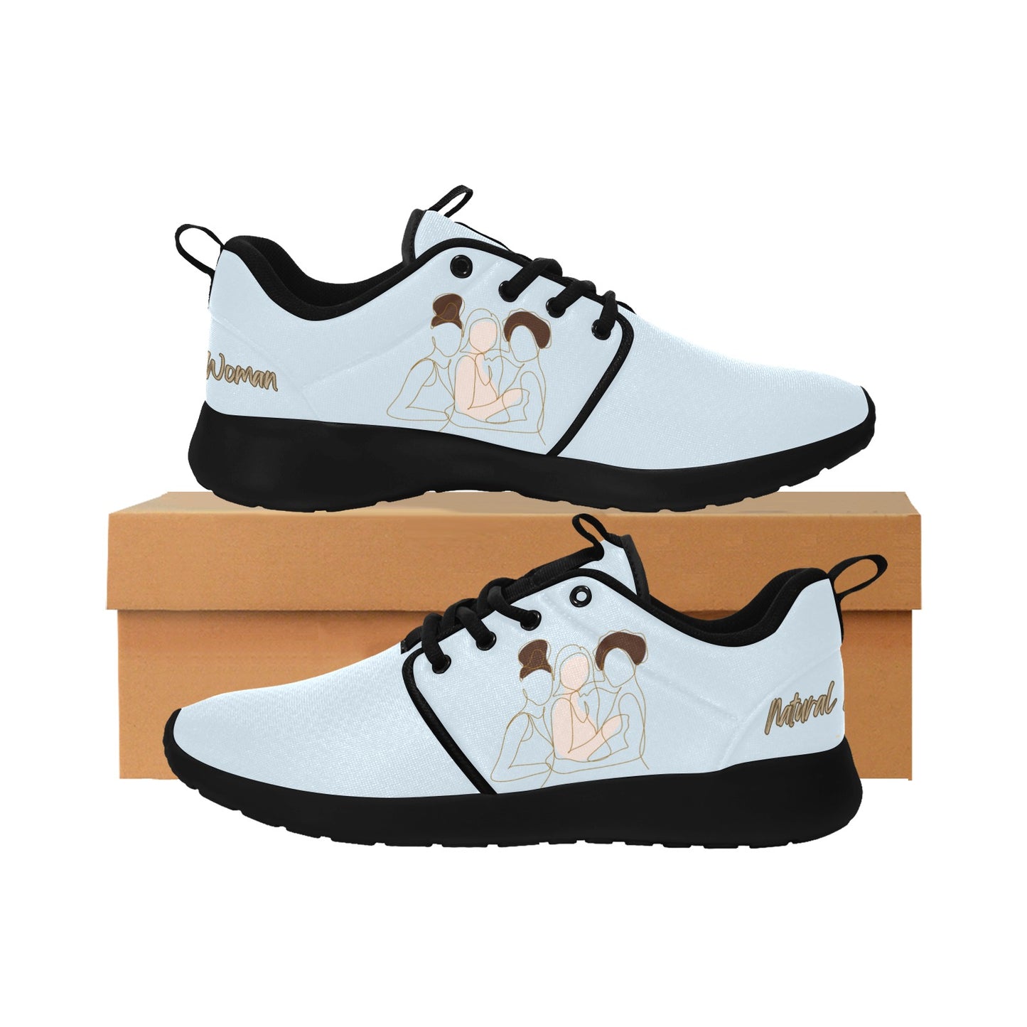 Natural Women FRIENDS (WL) SKY BLUE w/ Black Sole Sneakers