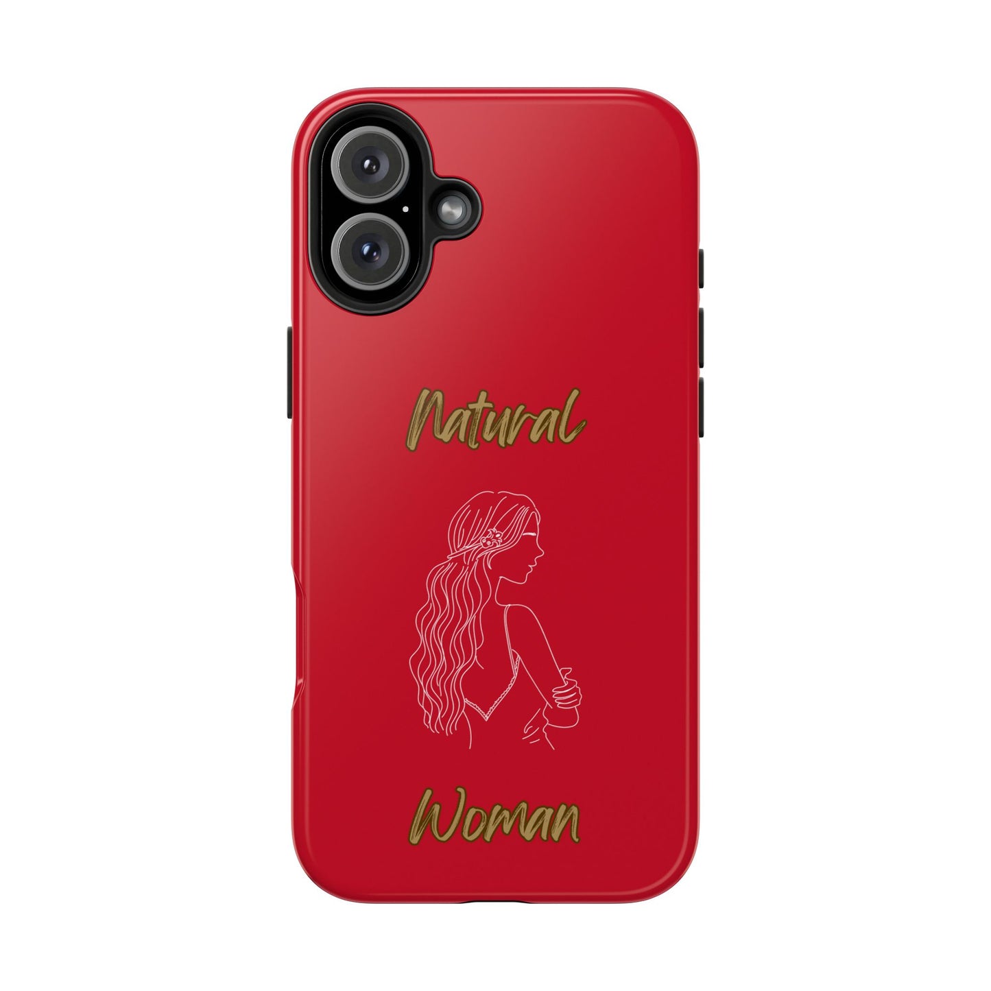 Natural Woman Young Woman (WL)Tough Phone Cases DARK RED