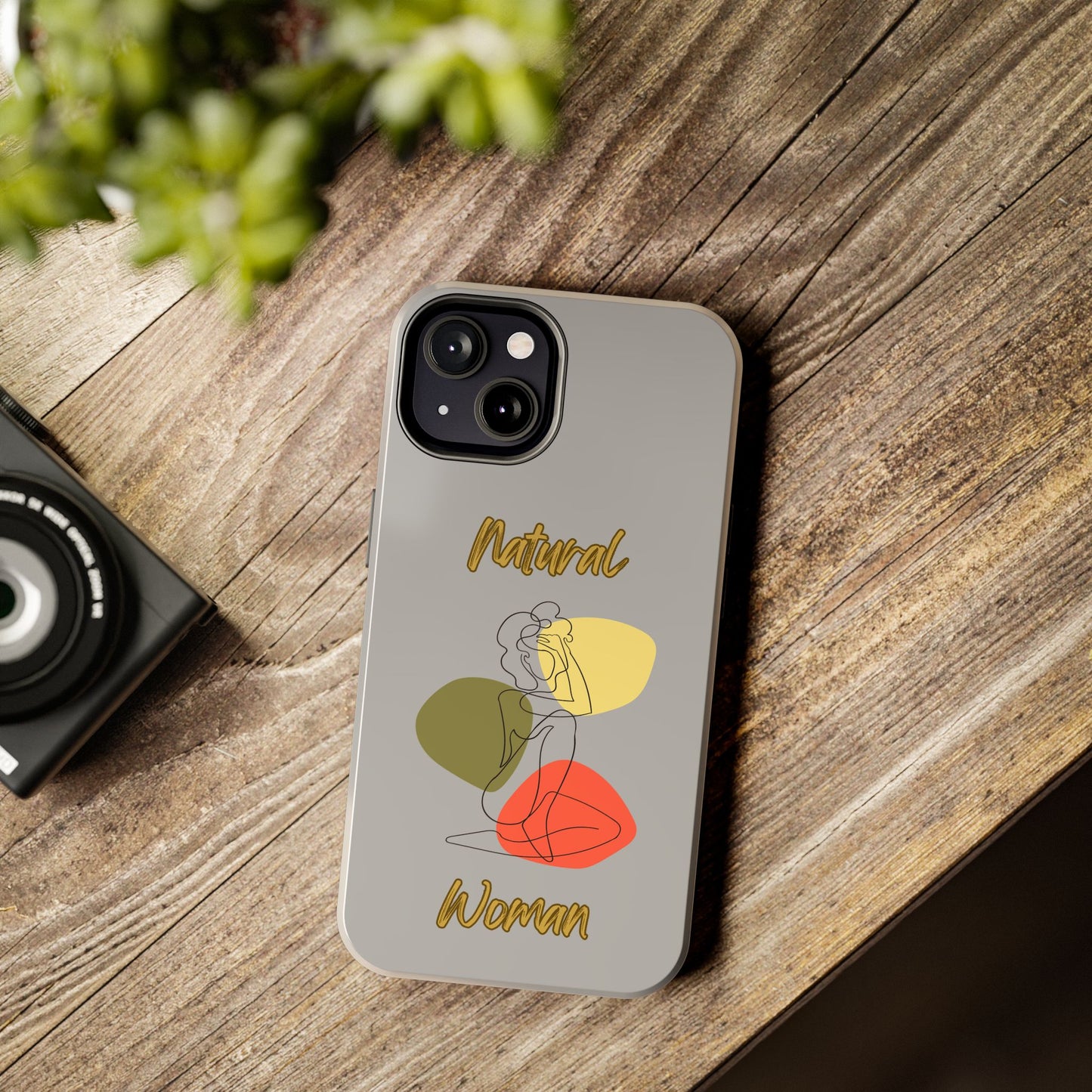 Natural Woman Colorful Pose (BL)Tough Phone Cases LIGHT GREY