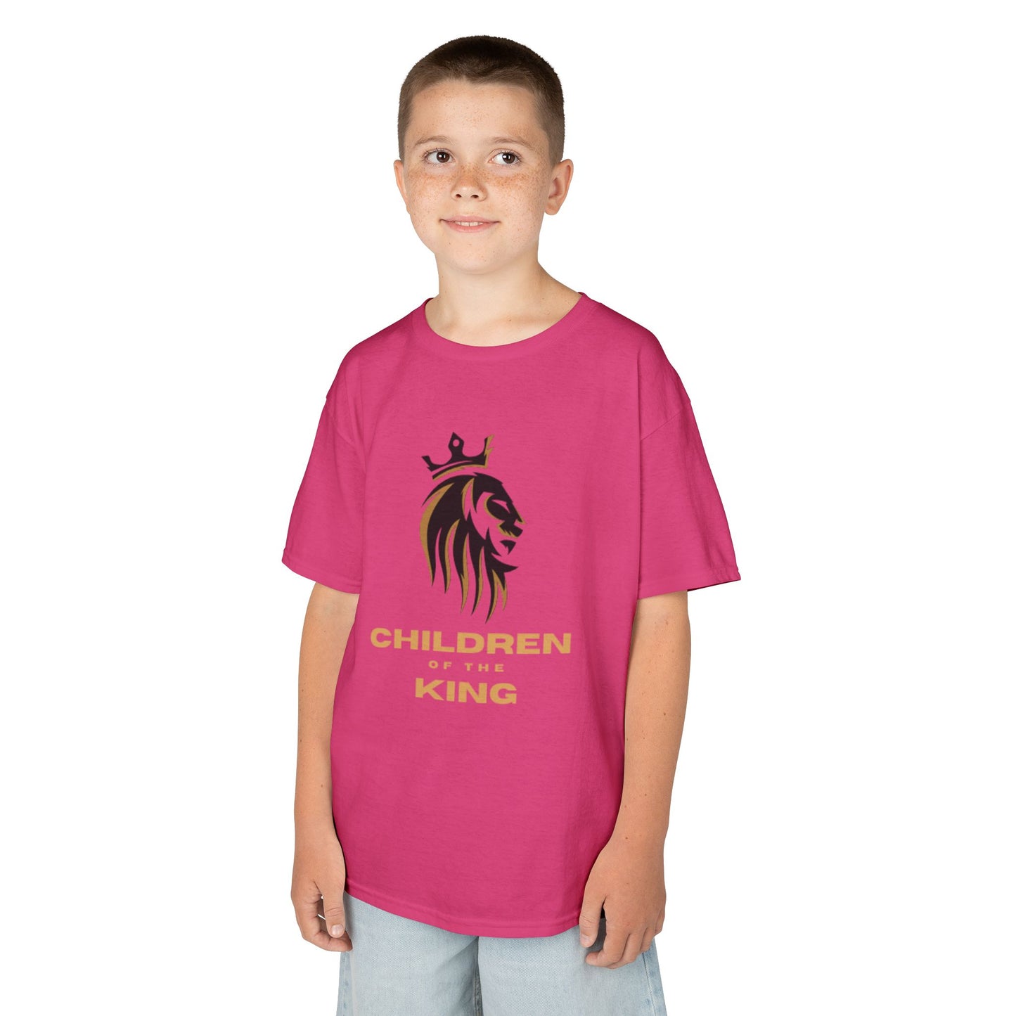 Children of the King Inspirational Kids Cotton T-Shirt (BL)