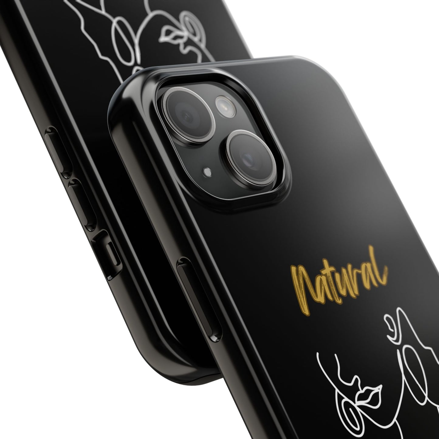 Natural Woman Lips (WL)Tough Phone Cases BLACK
