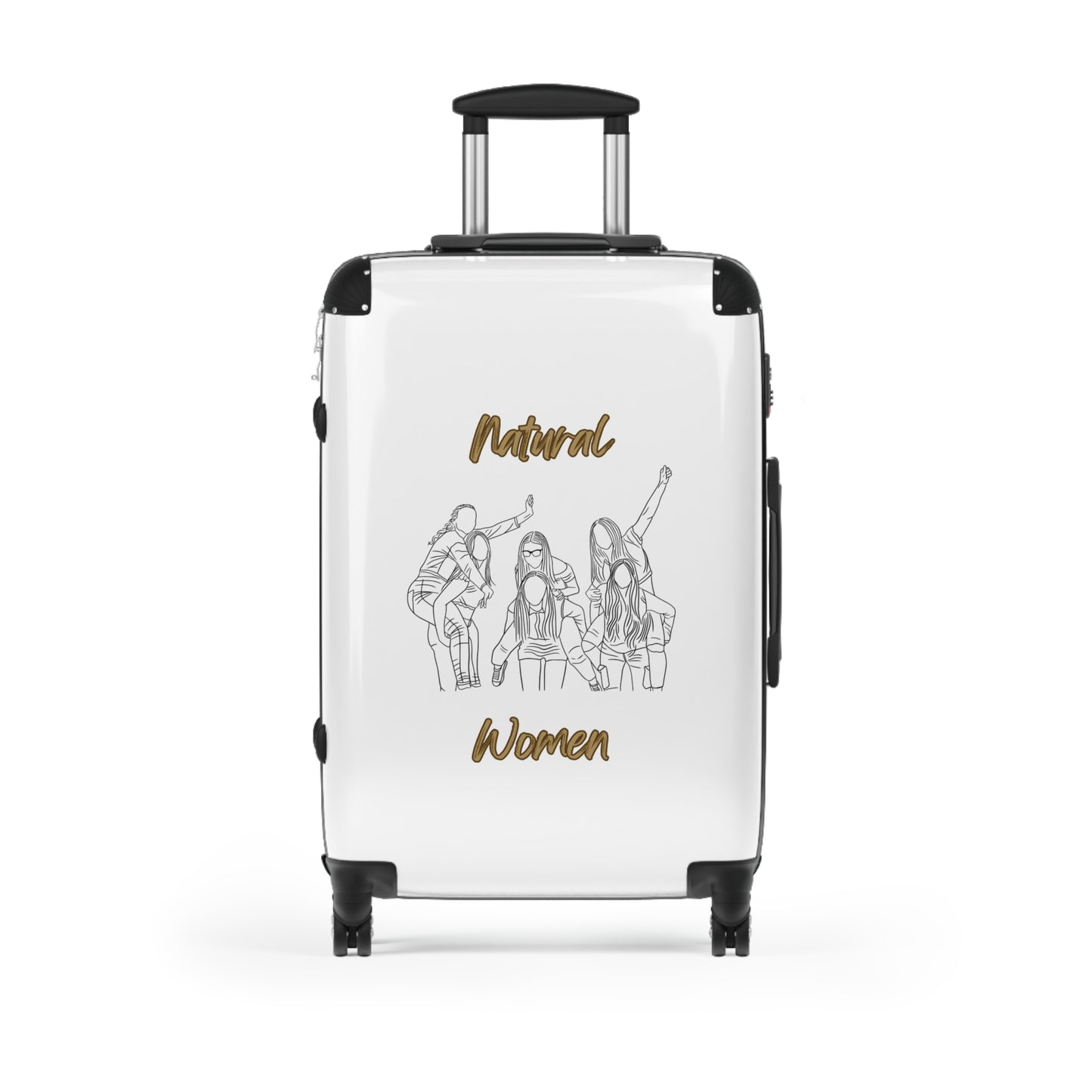 Natural Woman Piggy Back (BL) Suitcase WHITE