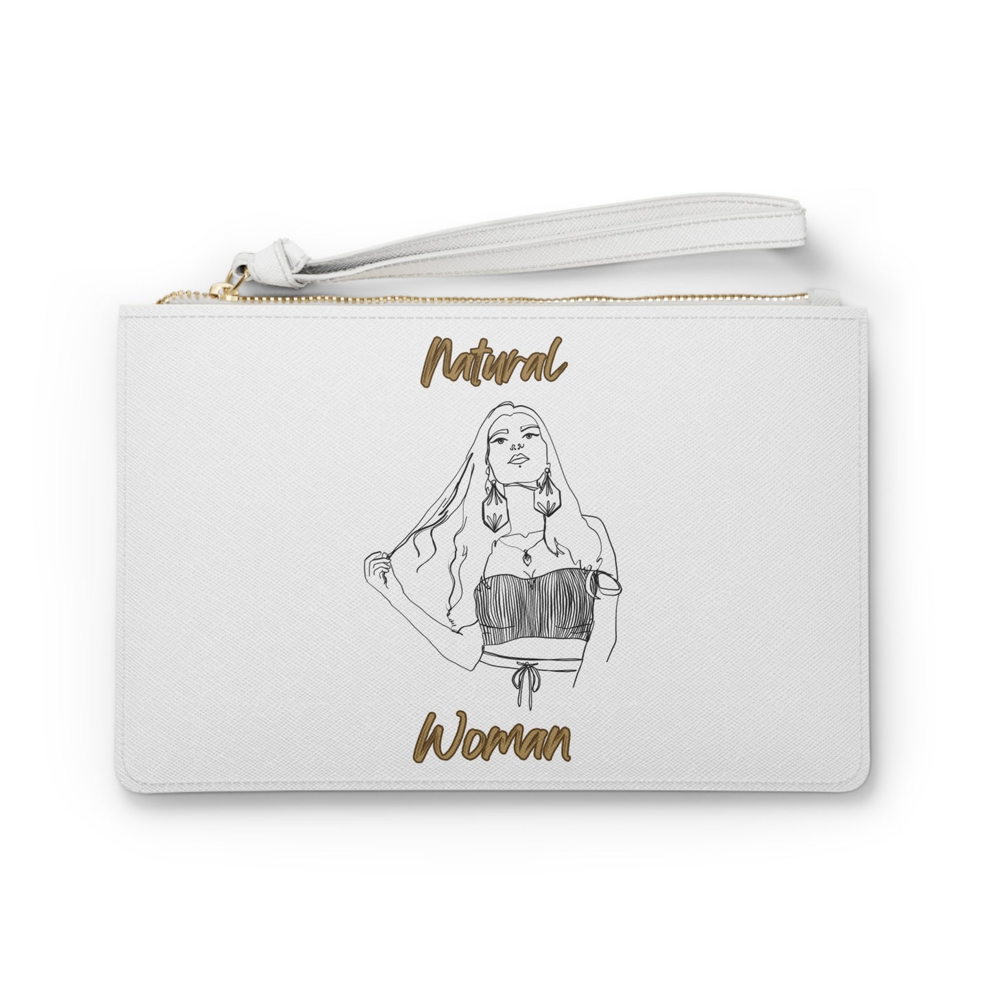 Natural Woman Thinking (BL) Clutch Bag WHITE