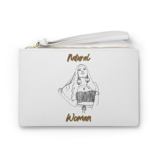 Natural Woman Thinking (BL) Clutch Bag WHITE