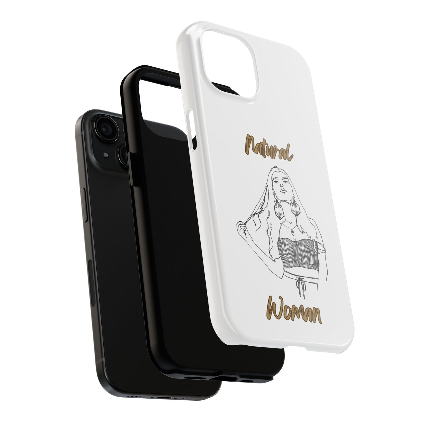 Natural Woman Thinking (BL)Tough Phone Cases WHITE